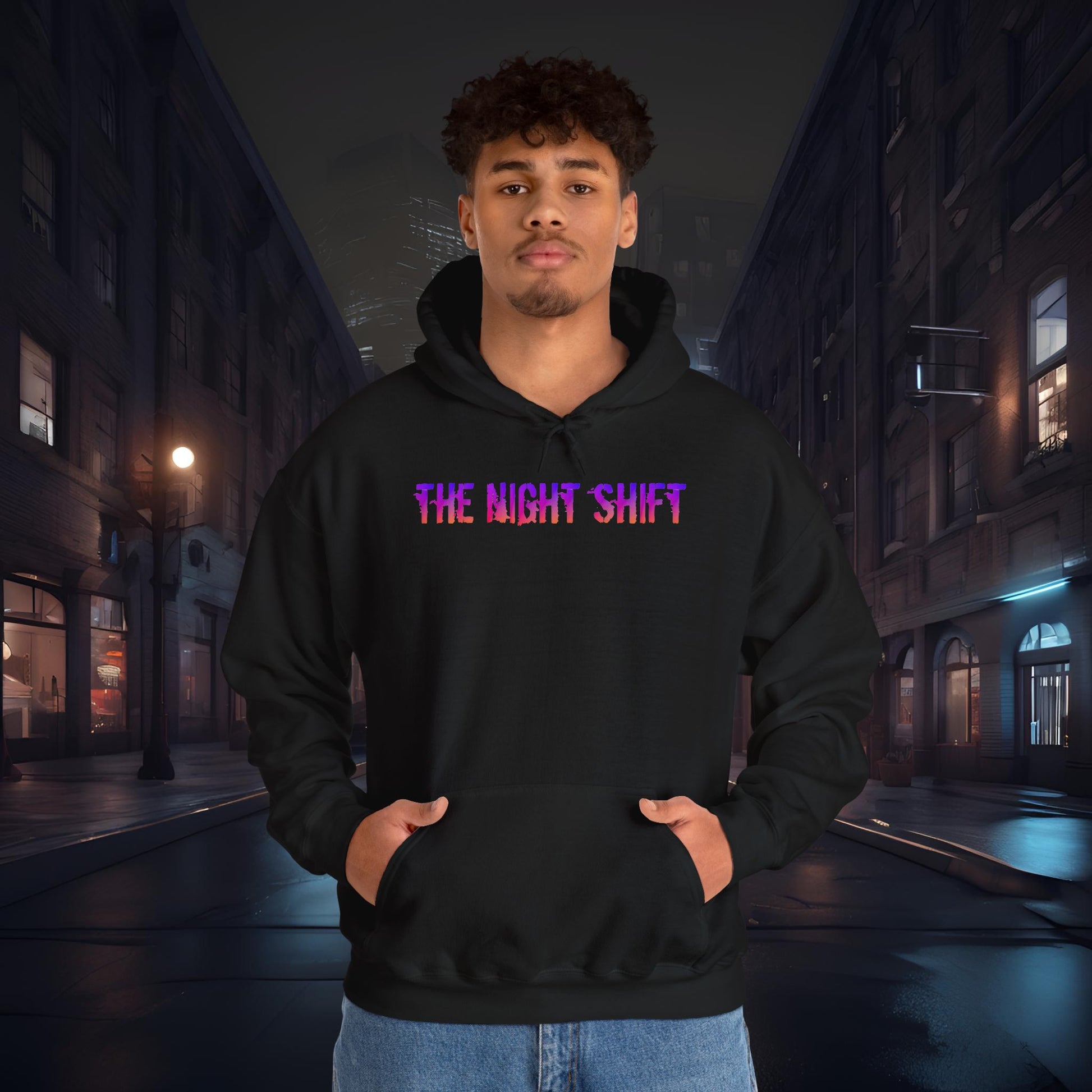 VQ37VHR Synthwave-Ultra Soft, Premium Hoodie Printify by The Night Shift Automotive Apparel