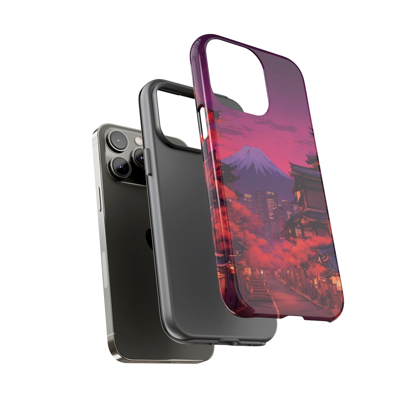 Traditional Japanese Village Countryside-Dual Layer Ultra Tough Phone Case Printify by The Night Shift Automotive Apparel
