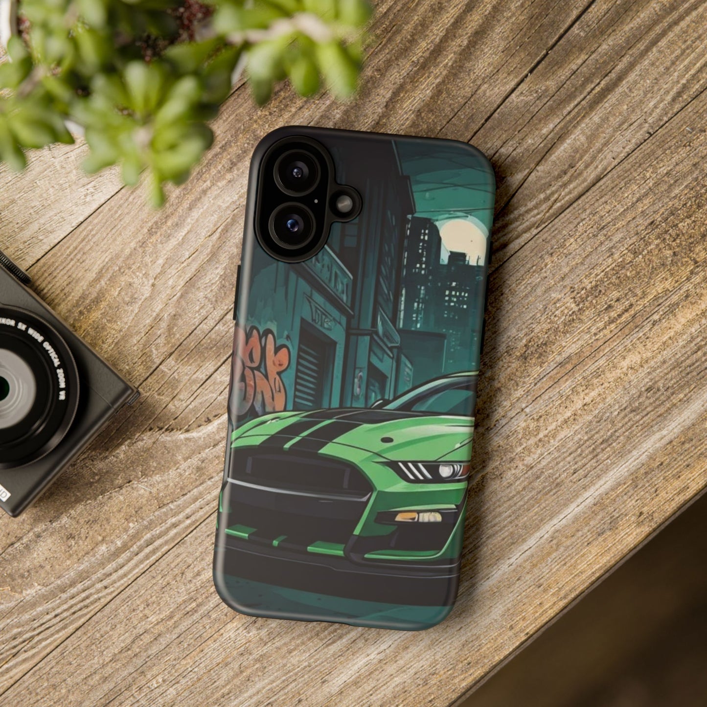 Ford Mustang Shelby GT500 Street Life-Dual Layer Ultra Tough Phone Case iPhone 16 Plus Matte Printify by The Night Shift Automotive Apparel