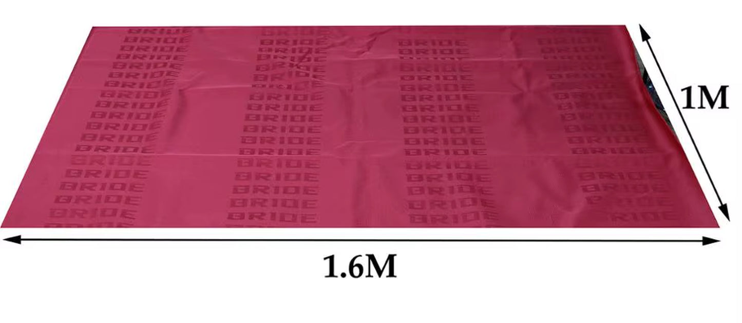 1Pcs JDM Style High Quality Hyper Bride Recaro Seats Fabric Racing Car Seat Cover Headliner Door Panel Cloth 100CM X160Cm The Night Shift Performance Street Gear by The Night Shift Automotive Apparel