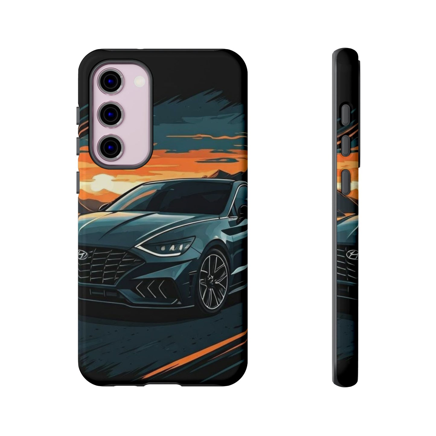 Hyundai Sonata-Sunset Drive-Dual Layer Ultra Tough Phone Case Printify by The Night Shift Automotive Apparel