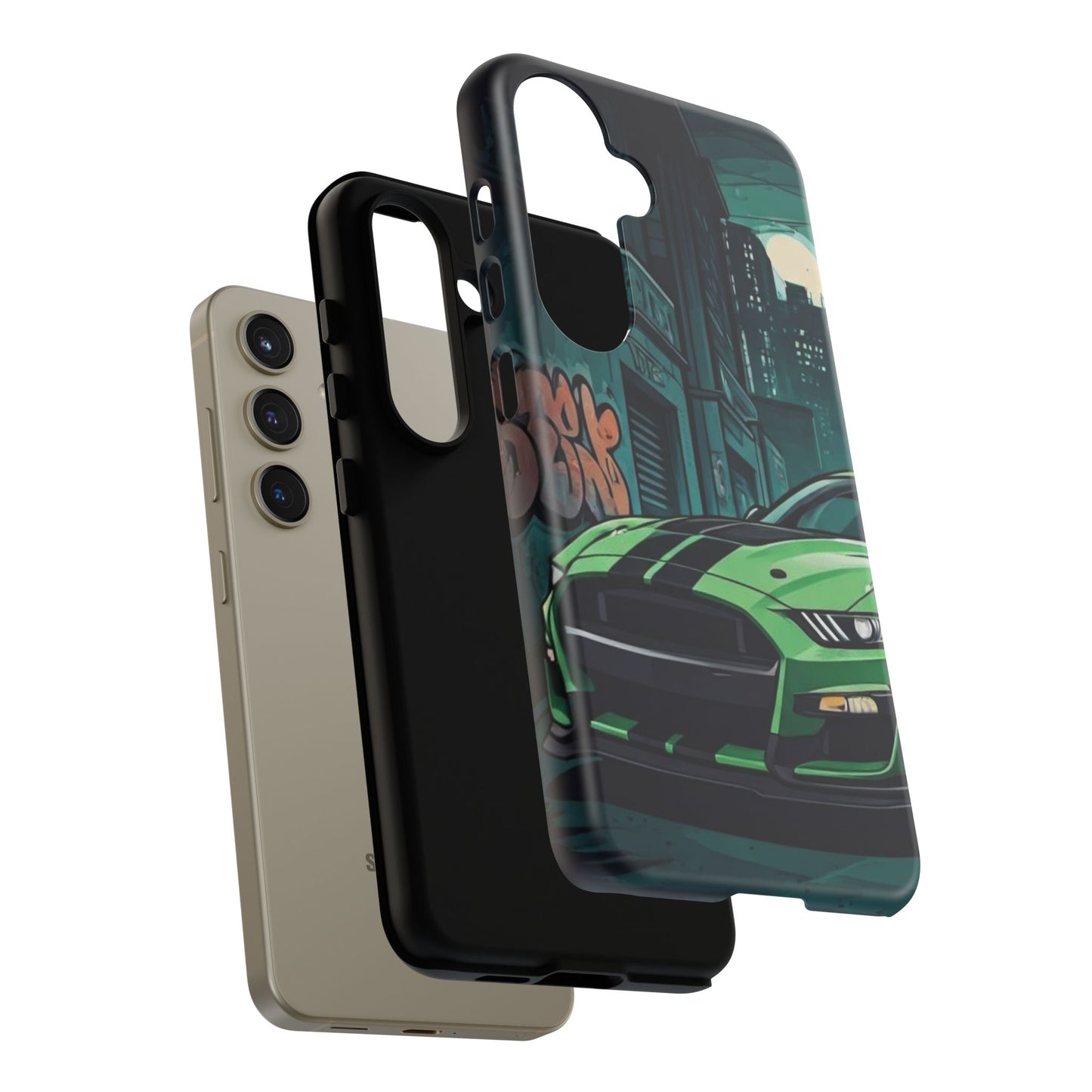 Ford Mustang Shelby GT500 Street Life-Dual Layer Ultra Tough Phone Case Printify by The Night Shift Automotive Apparel