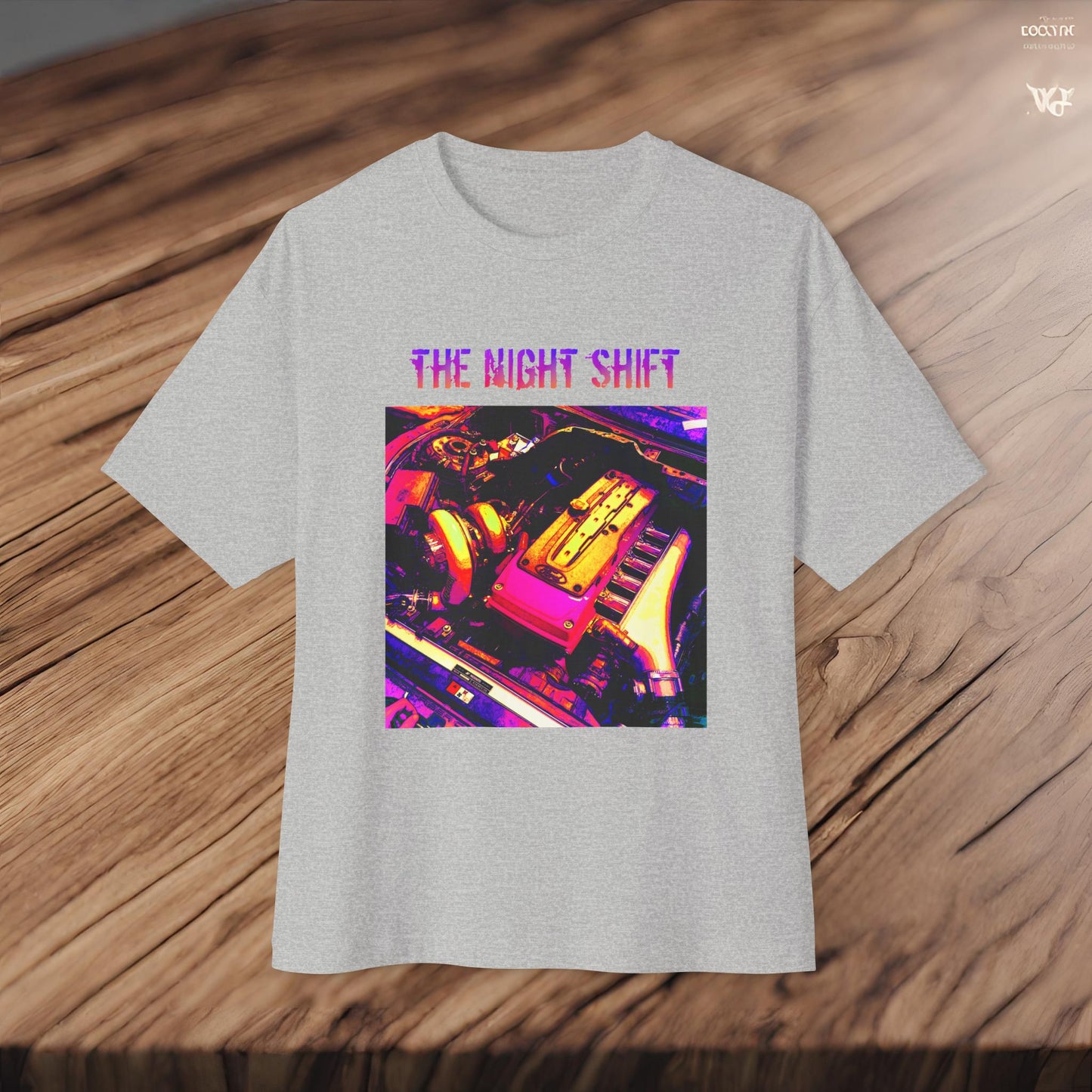 Barra Synthwave--Premium, Ultra Soft Unisex Oversized Boxy Tee Printify by The Night Shift Automotive Apparel