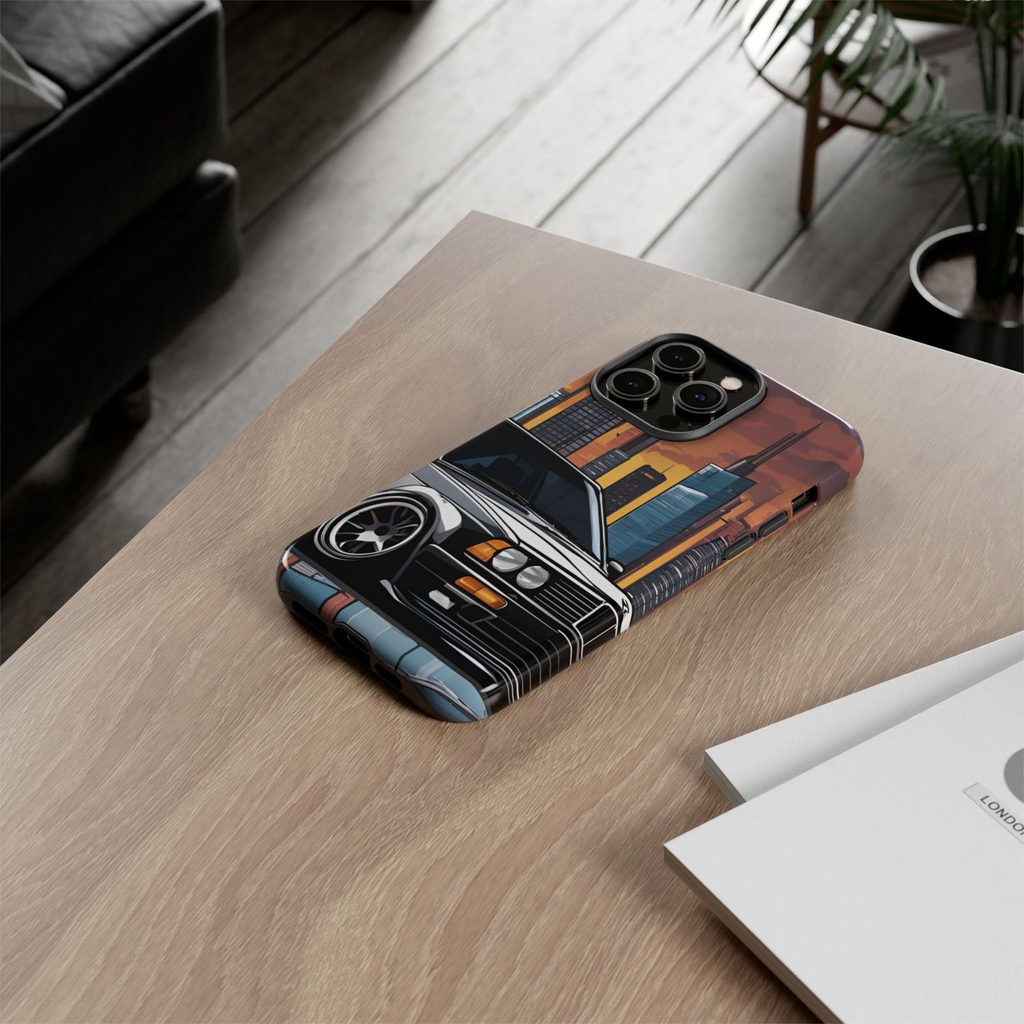 BMW E30 M3-Dual Layer Ultra Tough Phone Case iPhone 14 Pro Max Glossy Printify by The Night Shift Automotive Apparel