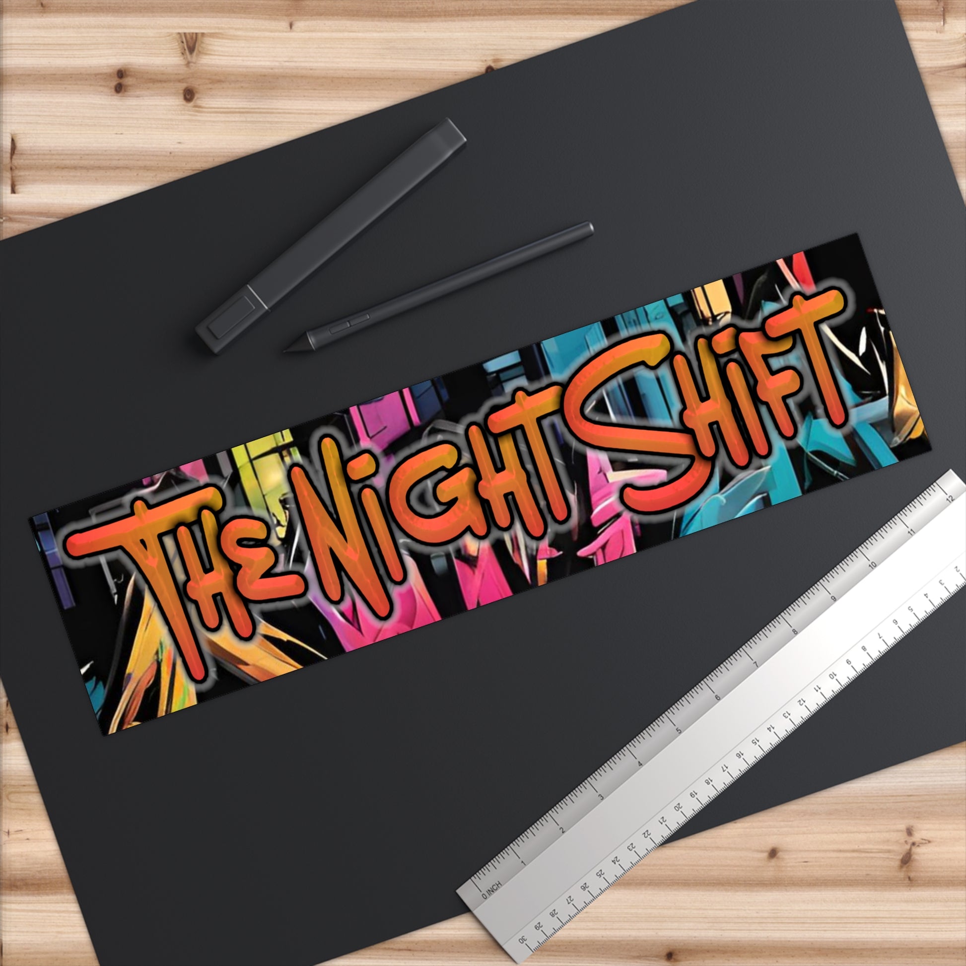 The Night Shift-Bumper Sticker 15" × 3.75" Rectangle White Printify by The Night Shift Automotive Apparel