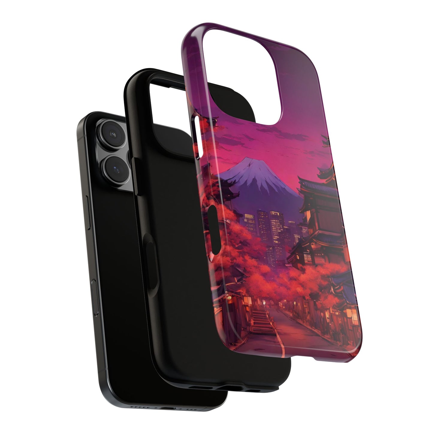 Traditional Japanese Village Countryside-Dual Layer Ultra Tough Phone Case Printify by The Night Shift Automotive Apparel