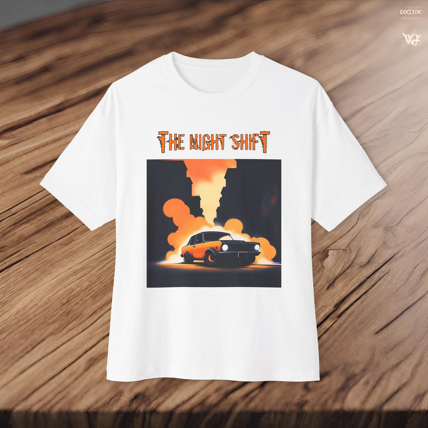 Hot Rod Urban Streets-Premium, Ultra Soft Unisex Oversized Boxy Tee Printify by The Night Shift Automotive Apparel