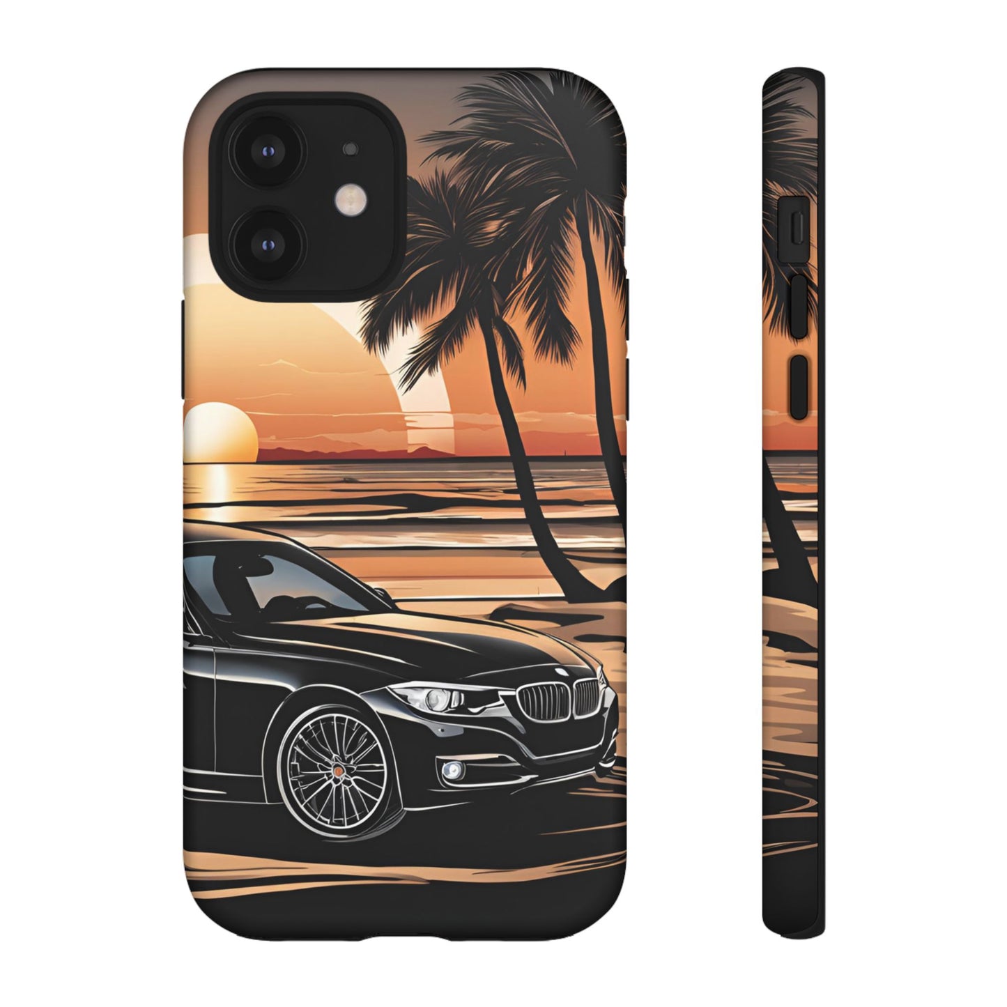 BMW Sunset On The Beach-Dual Layer Ultra Tough Phone Case iPhone 12 Matte Printify by The Night Shift Automotive Apparel