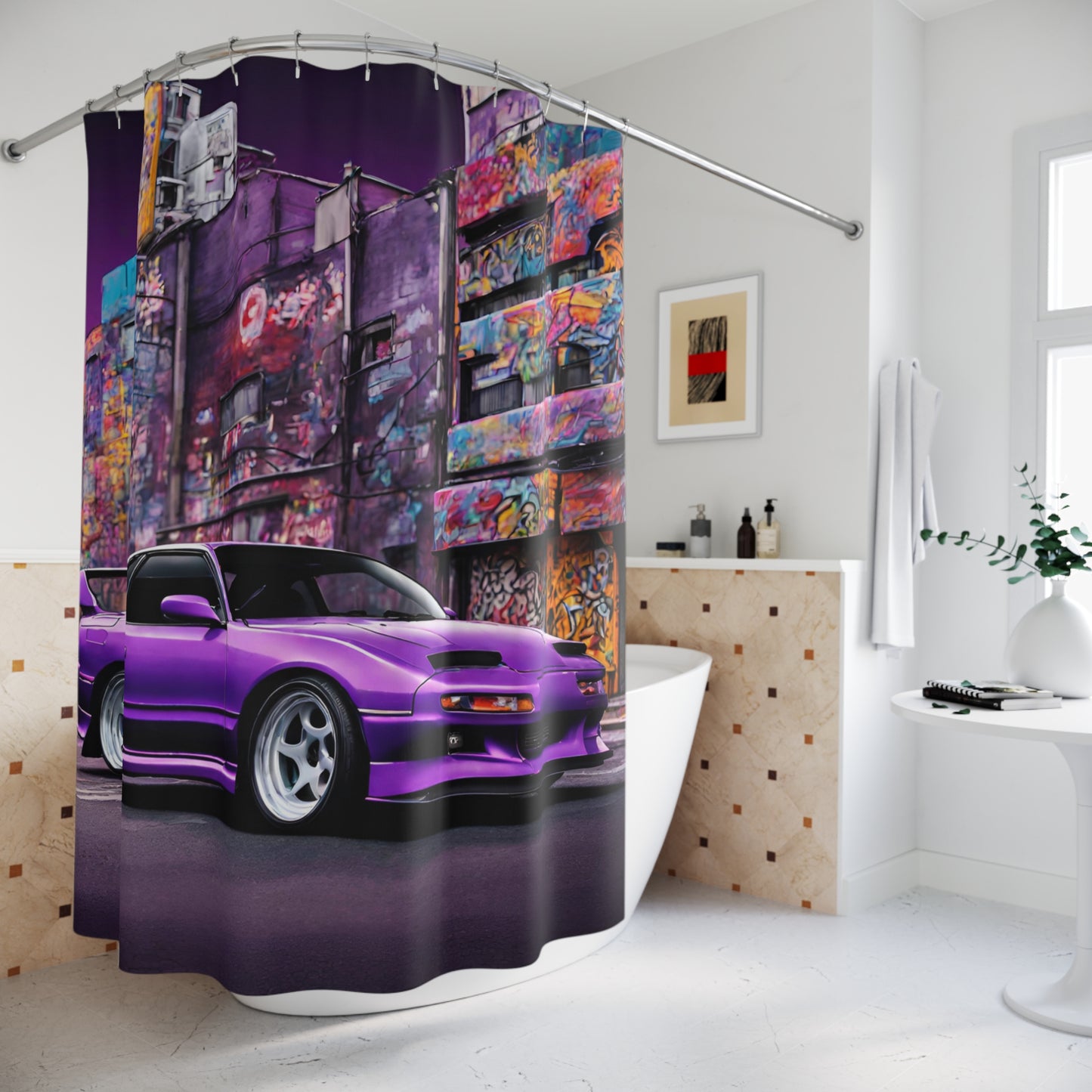 Shower Curtains Printify by The Night Shift Automotive Apparel