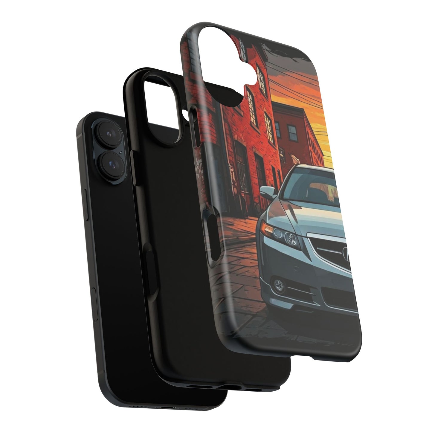 Acura TL Street Life-Dual Layer Ultra Tough Phone Case Printify by The Night Shift Automotive Apparel