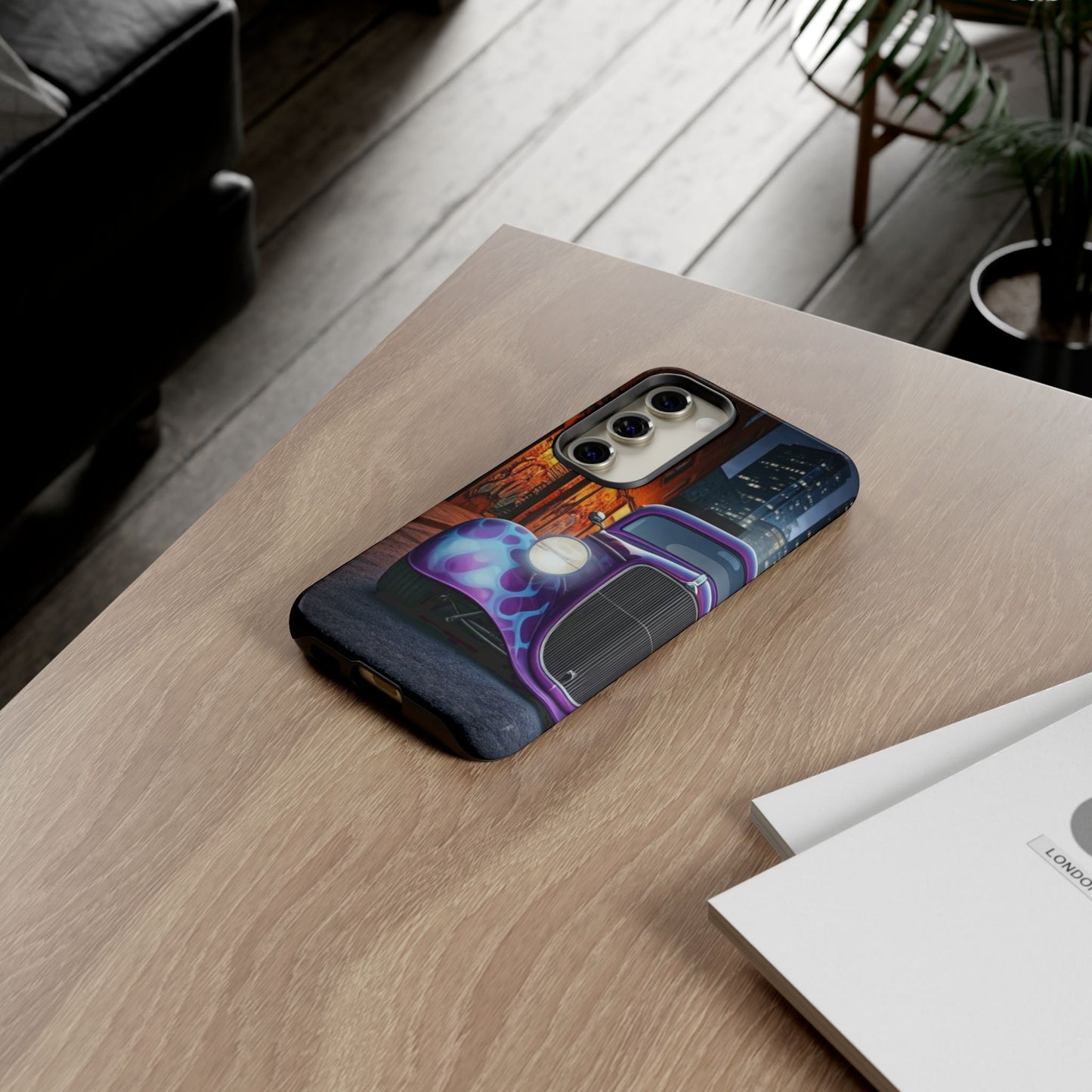 1934 Ford Street Life-Dual Layer Ultra Tough Phone Case Samsung Galaxy S23 Glossy Printify by The Night Shift Automotive Apparel