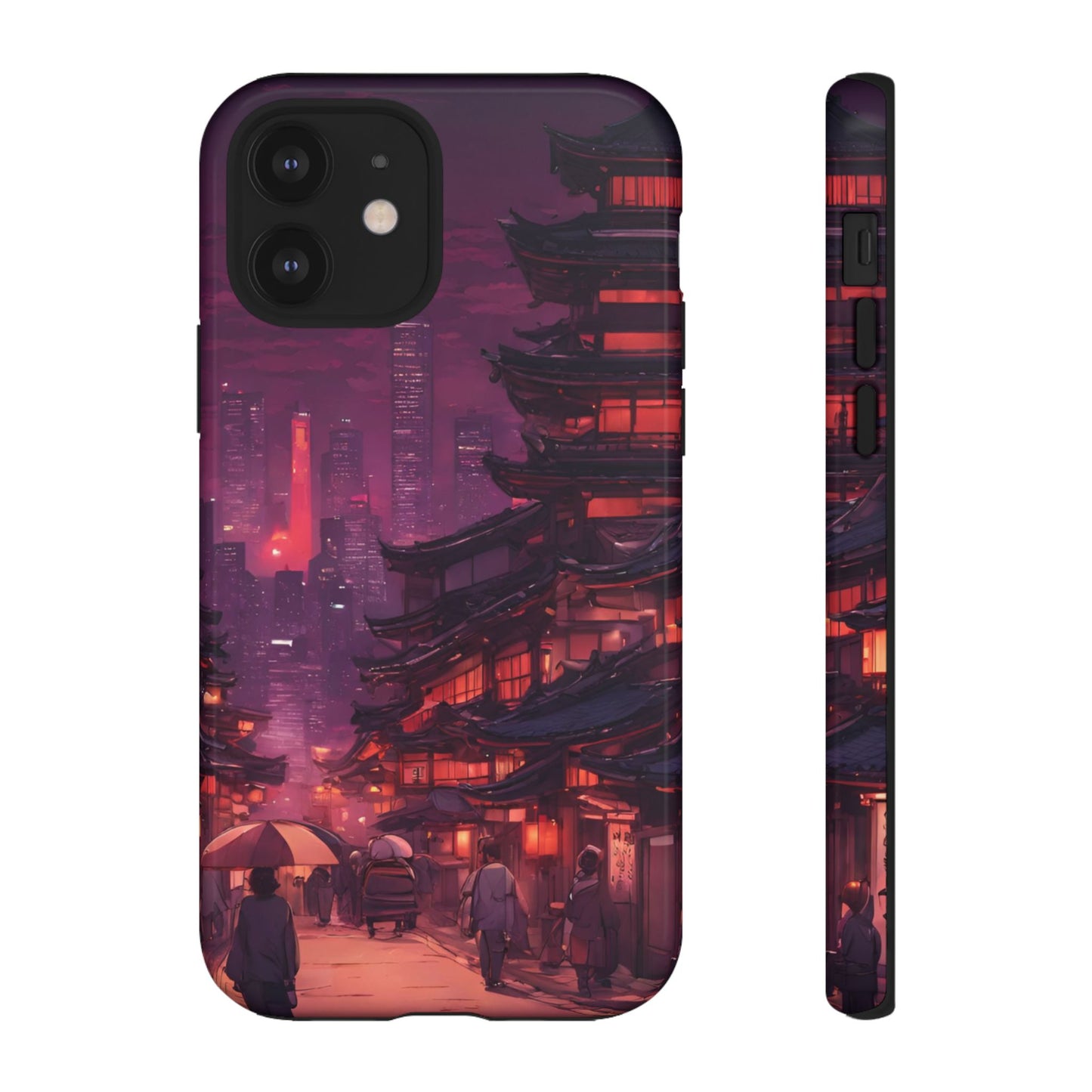 Traditional Japanese Village Countryside-Dual Layer Ultra Tough Phone Case iPhone 12 Glossy Printify by The Night Shift Automotive Apparel