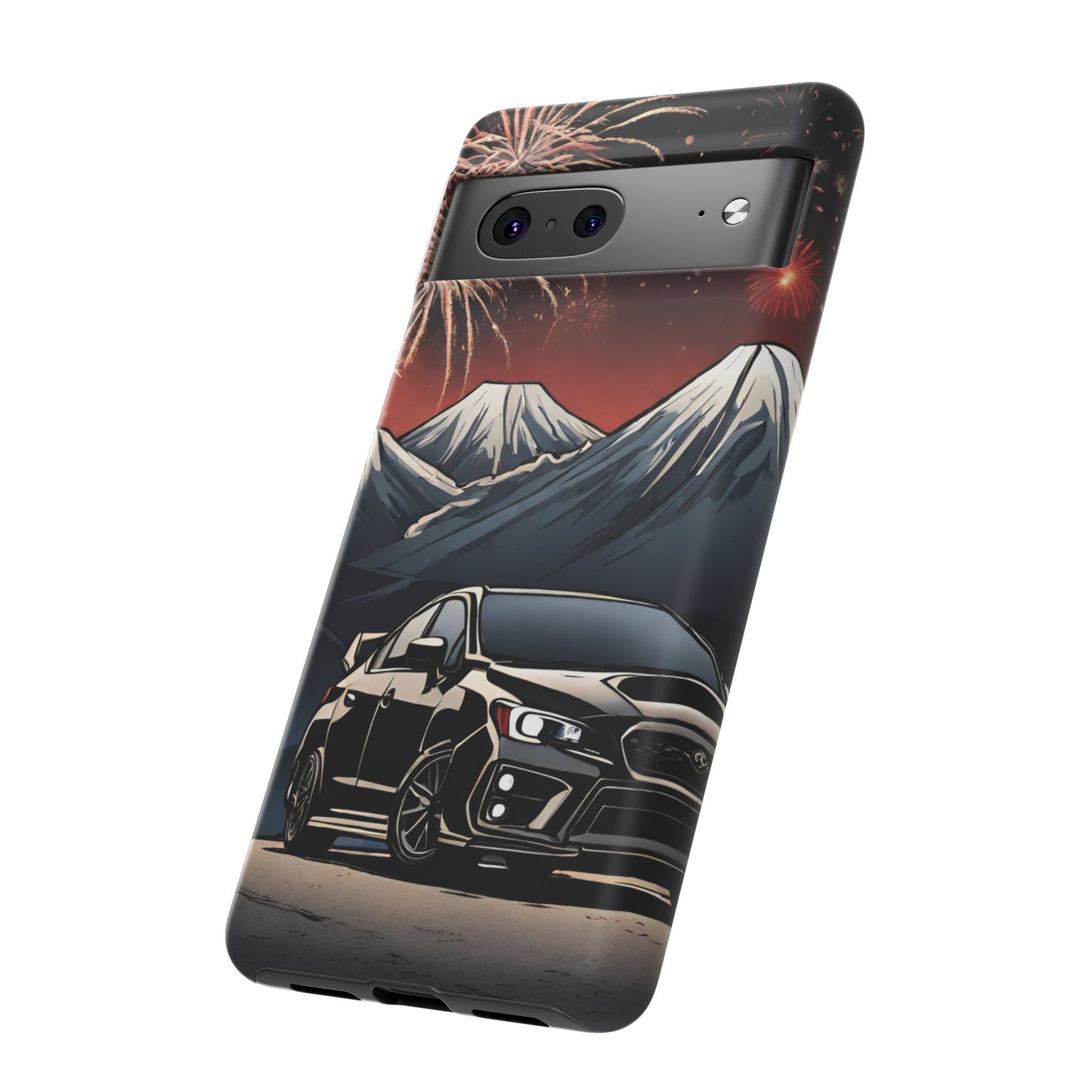 Subaru WRX/STI Fireworks-Dual Layer Ultra Tough Phone Case Printify by The Night Shift Automotive Apparel