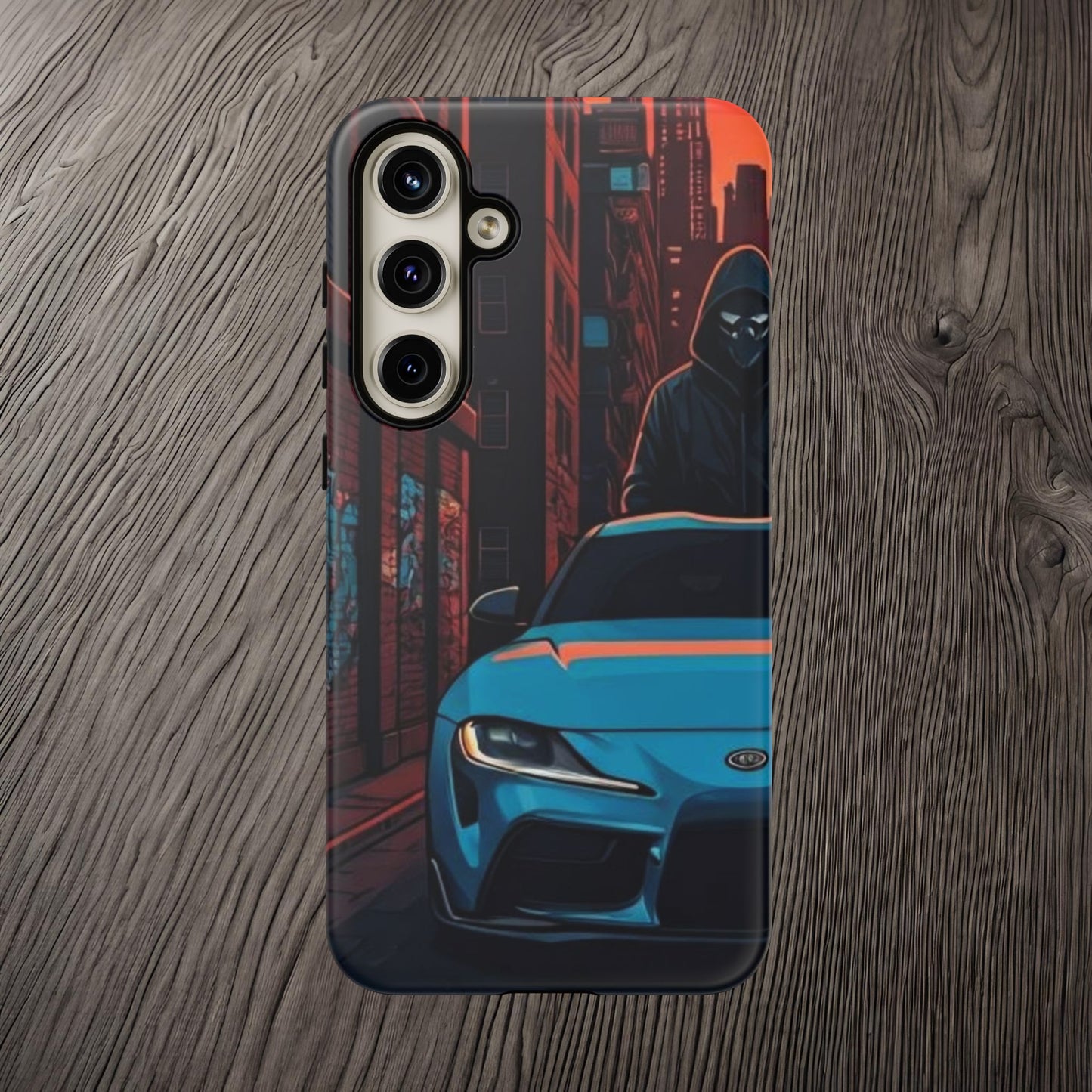 Toyota Supra MK-V Street Life-Dual Layer Ultra Tough Phone Case Samsung Galaxy S24 Plus Matte Printify by The Night Shift Automotive Apparel