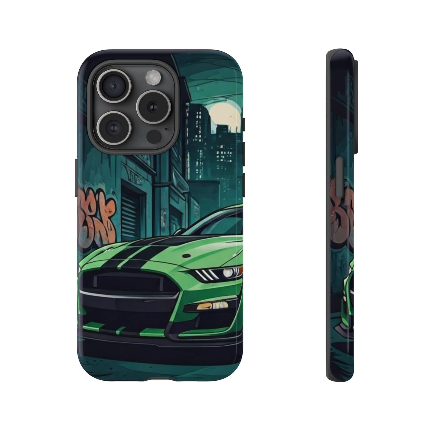Ford Mustang Shelby GT500 Street Life-Dual Layer Ultra Tough Phone Case Printify by The Night Shift Automotive Apparel