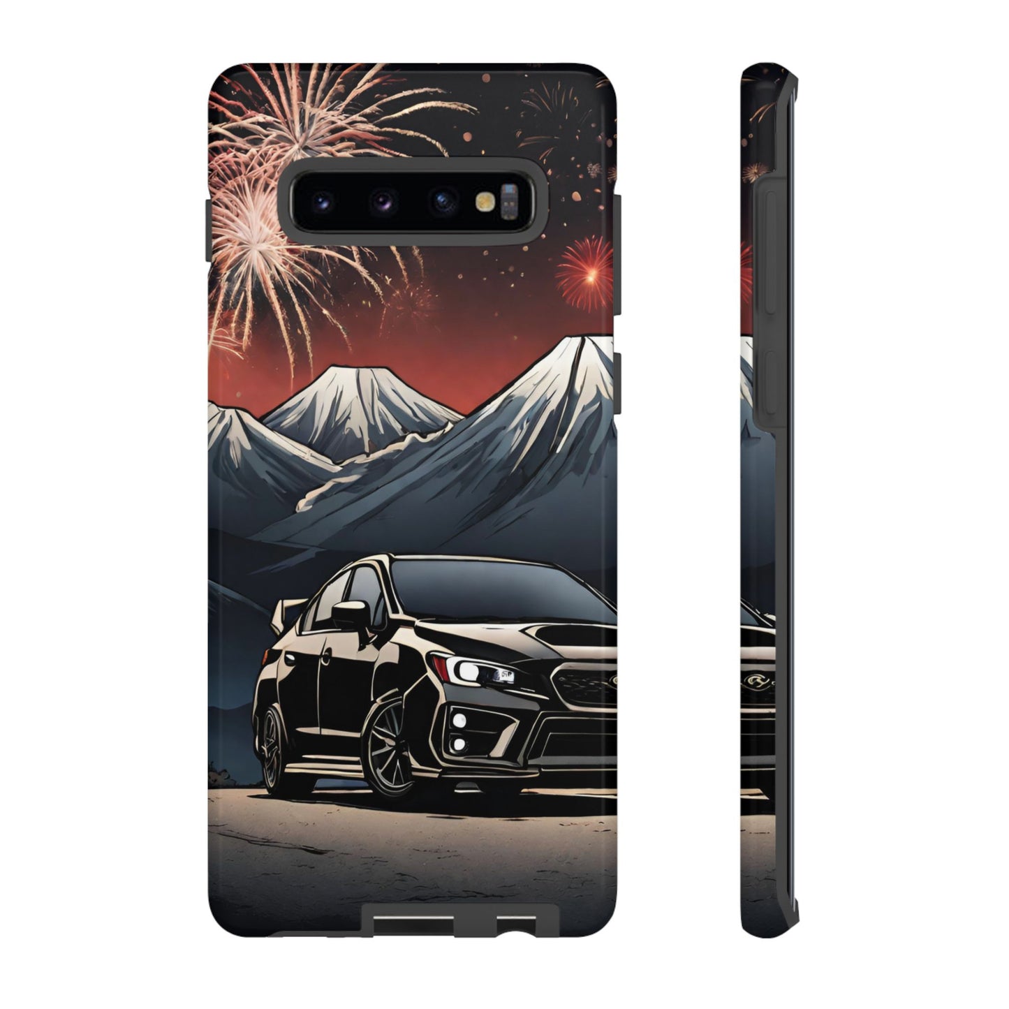 Subaru WRX/STI Fireworks-Dual Layer Ultra Tough Phone Case Samsung Galaxy S10 Plus Glossy Printify by The Night Shift Automotive Apparel
