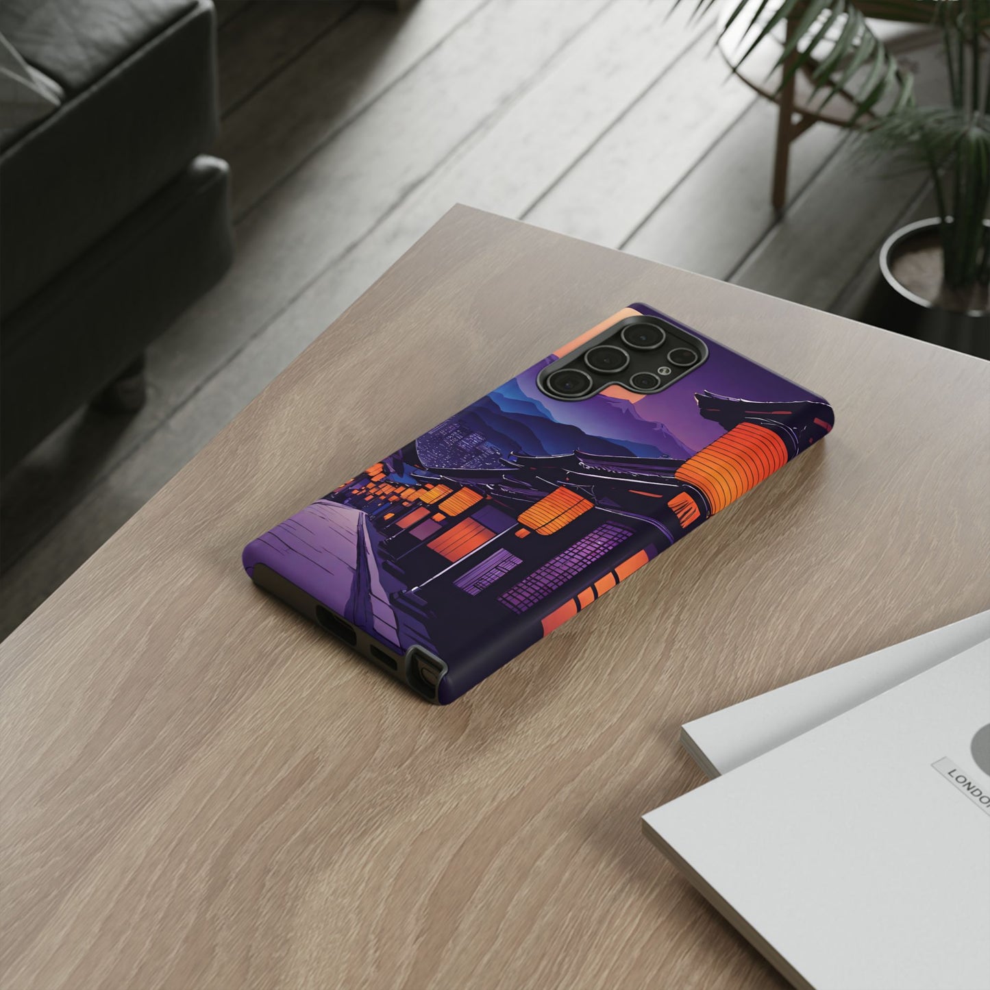Traditional Japanese Village Countryside-Dual Layer Ultra Tough Phone Case Samsung Galaxy S22 Ultra Matte Printify by The Night Shift Automotive Apparel