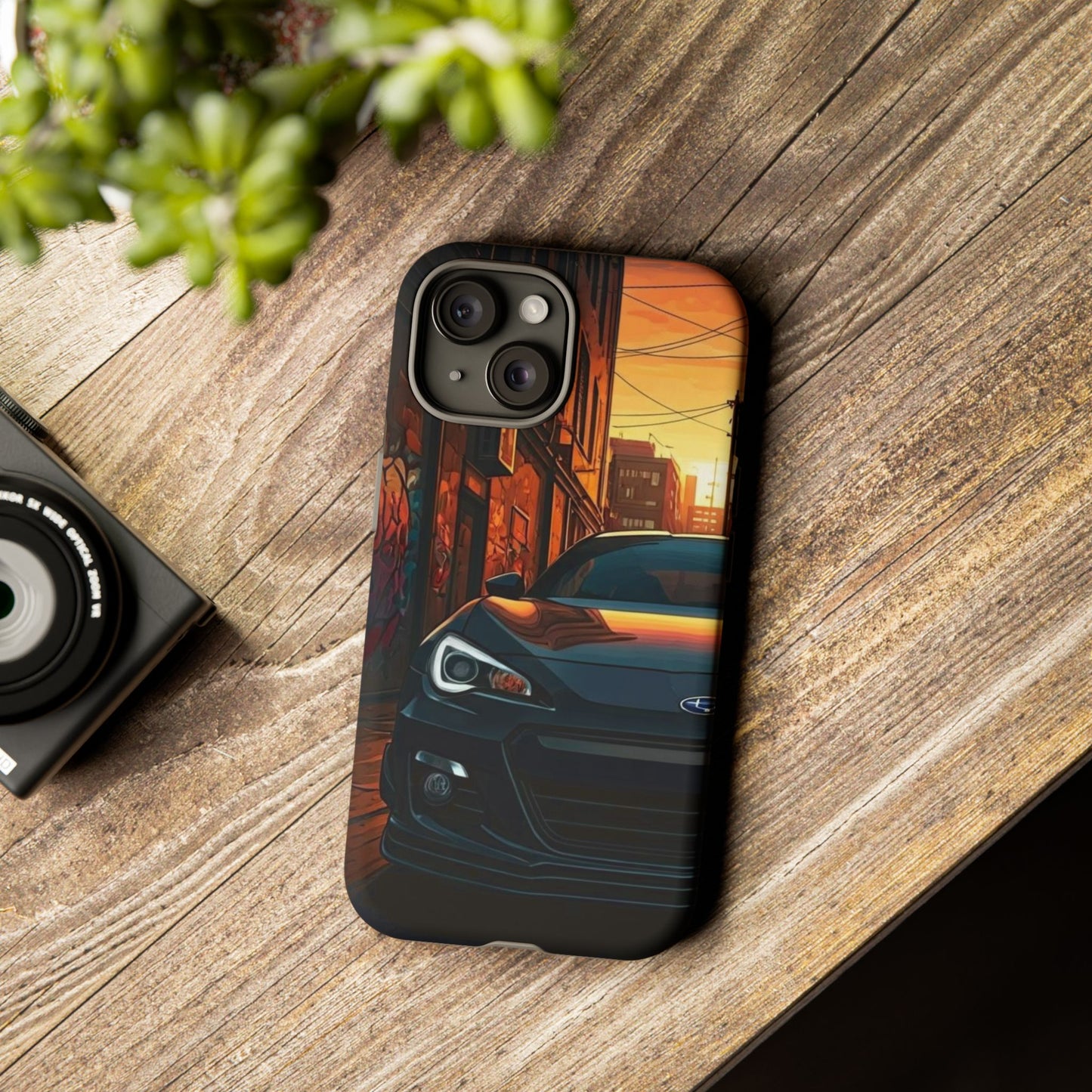 Subaru BRZ Street Life-Dual Layer Ultra Tough Phone Case iPhone 15 Matte Printify by The Night Shift Automotive Apparel