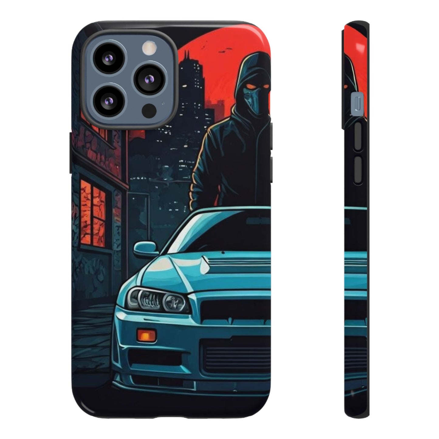 Nissan Skyline R34 Street Life-Dual Layer Ultra Tough Phone Case Printify by The Night Shift Automotive Apparel
