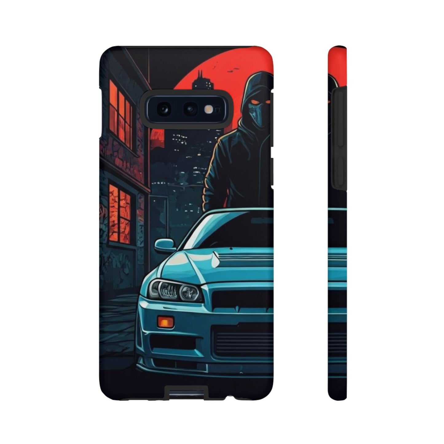 Nissan Skyline R34 Street Life-Dual Layer Ultra Tough Phone Case Samsung Galaxy S10E Matte Printify by The Night Shift Automotive Apparel