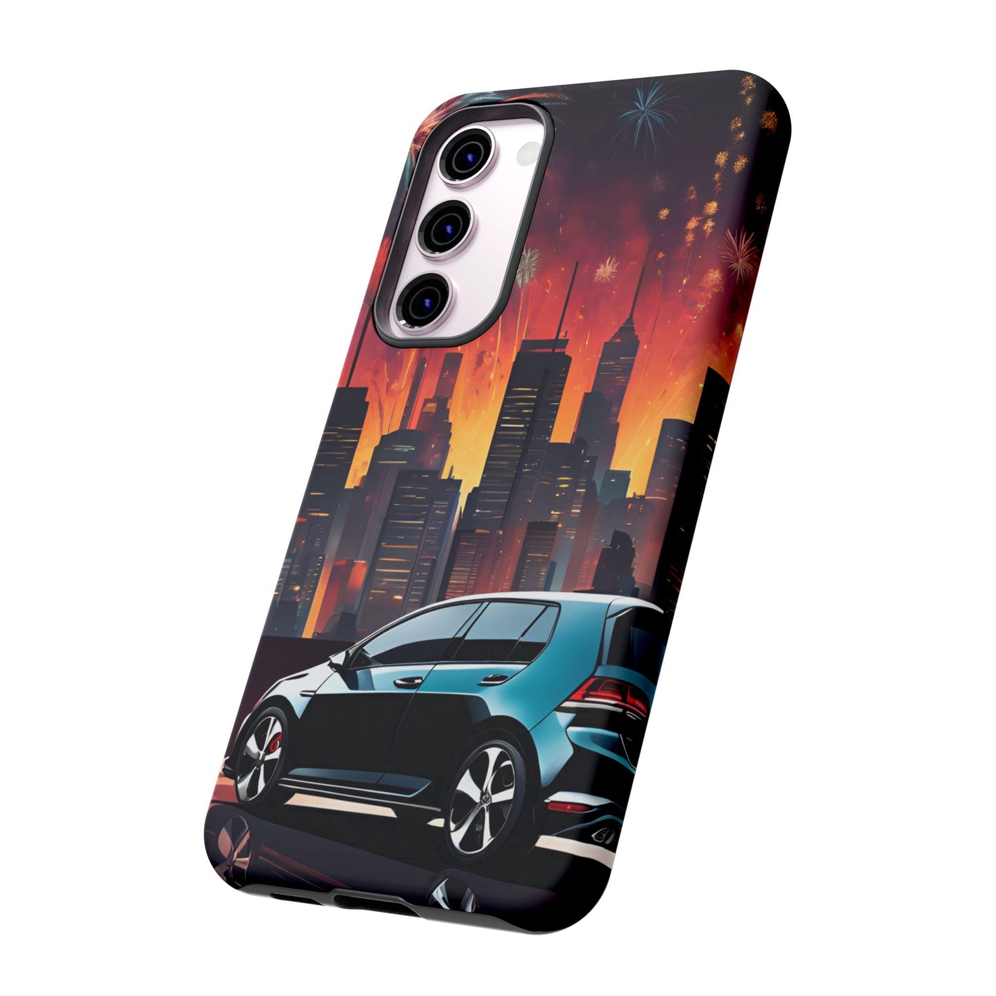 Volkswagon Golf GTI Fireworks-Dual Layer Ultra Tough Phone Case Printify by The Night Shift Automotive Apparel