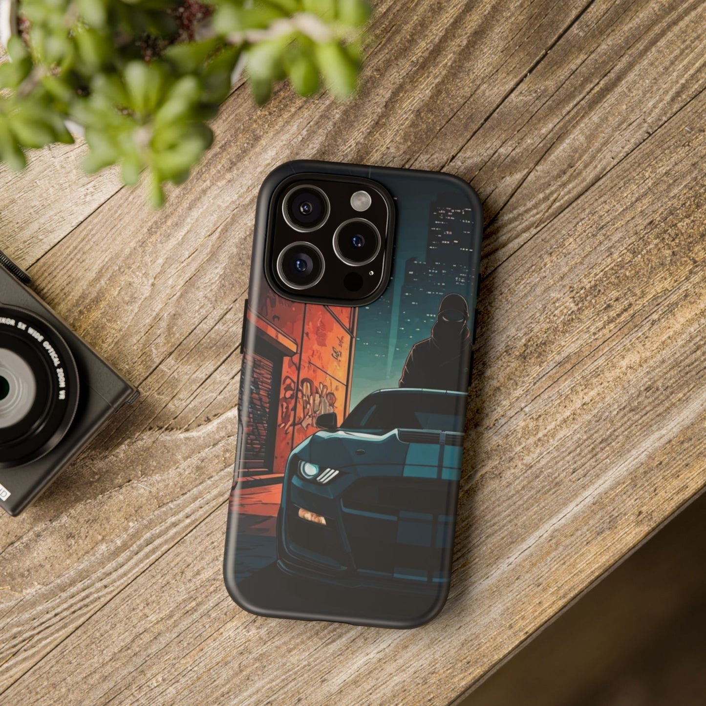 Ford Mustang Shelby GT350 Street Life-Dual Layer Ultra Tough Phone Case iPhone 16 Pro Matte Printify by The Night Shift Automotive Apparel