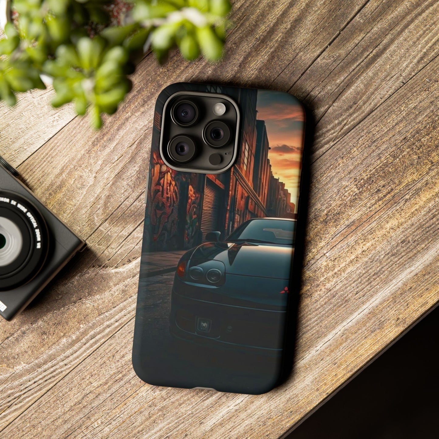 Mitsubishi 3000GT VR4 Street Life-Dual Layer Ultra Tough Phone Case iPhone 15 Pro Max Matte Printify by The Night Shift Automotive Apparel