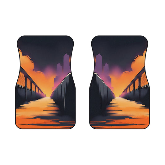 Street Life-Premium, High Quality Car Floor Mats (Set of 2 Front Floor Mats) 2x Front mats Printify by The Night Shift Automotive Apparel