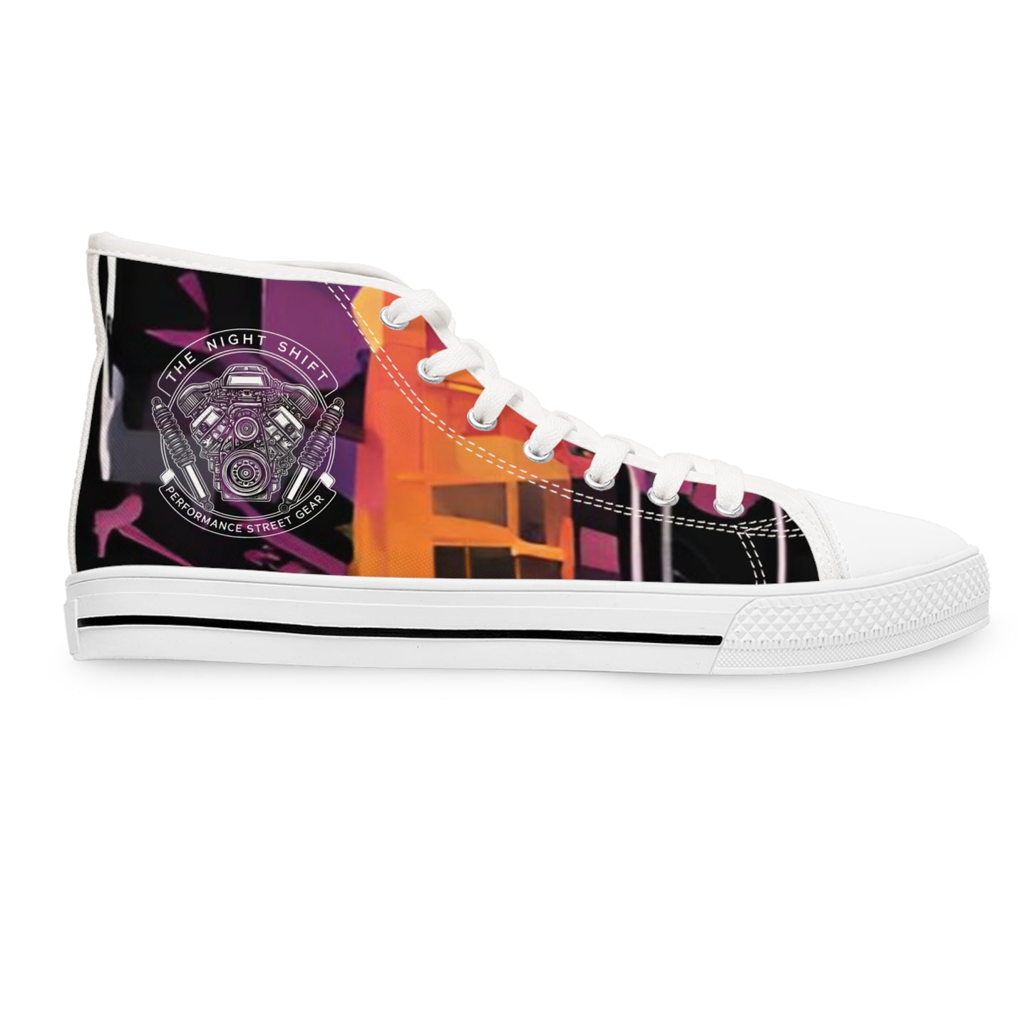 The Night Shift-Women's Canvas High Tops