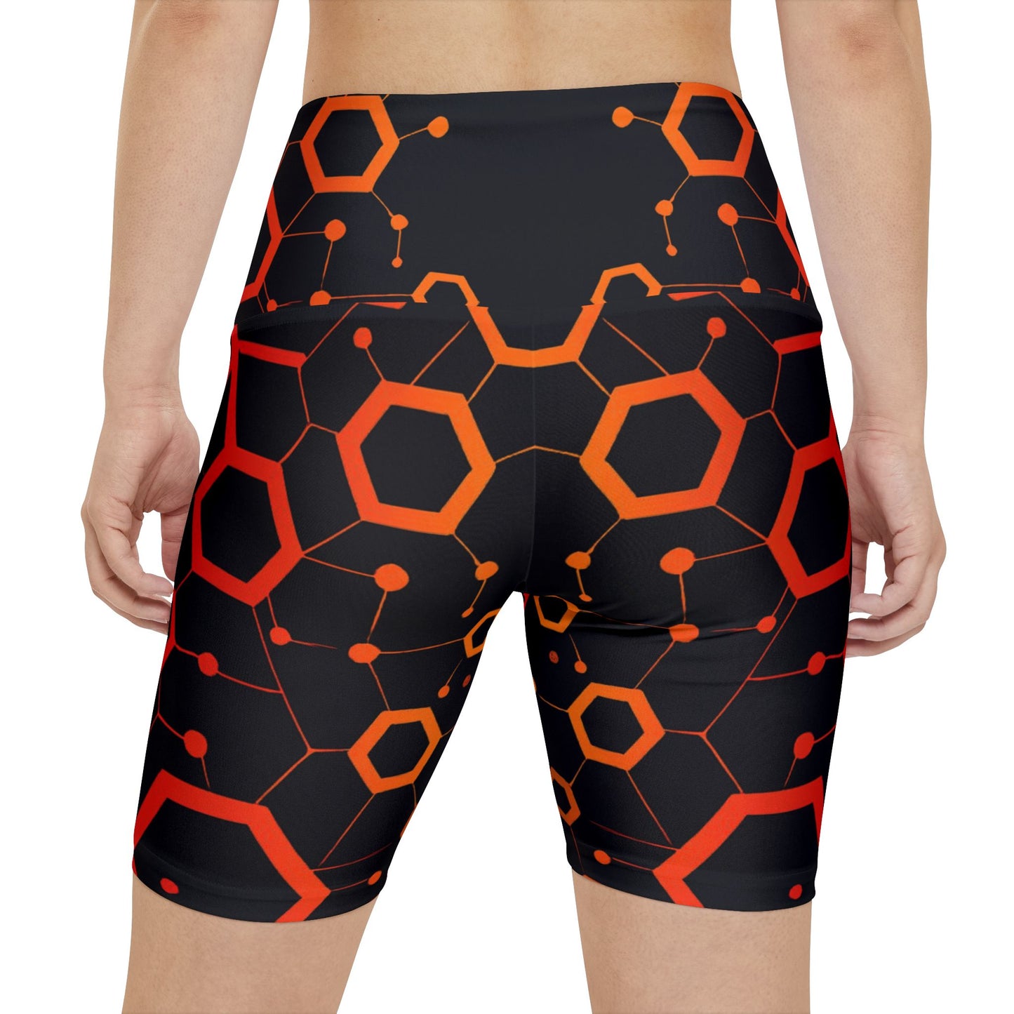 Women's Gym & Fitness Biker Shorts Printify by The Night Shift Automotive Apparel