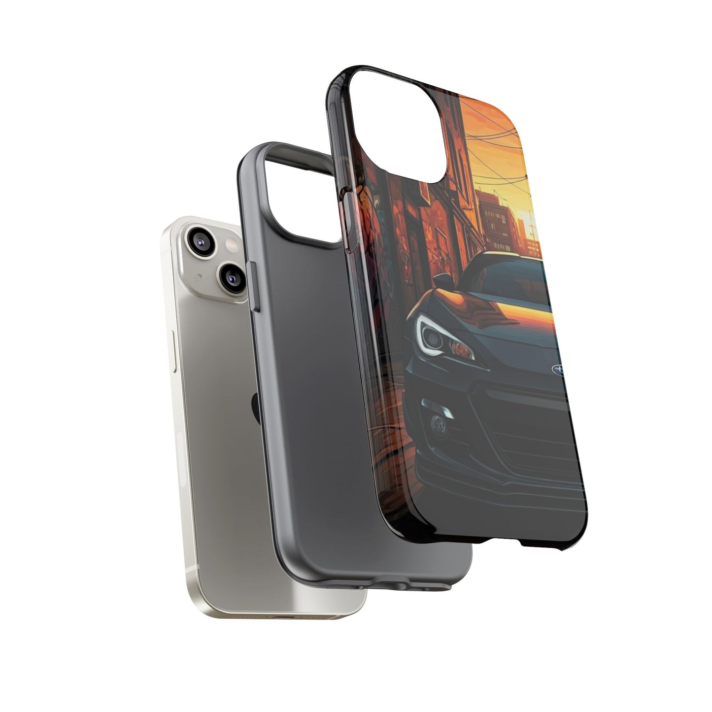 Subaru BRZ Street Life-Dual Layer Ultra Tough Phone Case Printify by The Night Shift Automotive Apparel