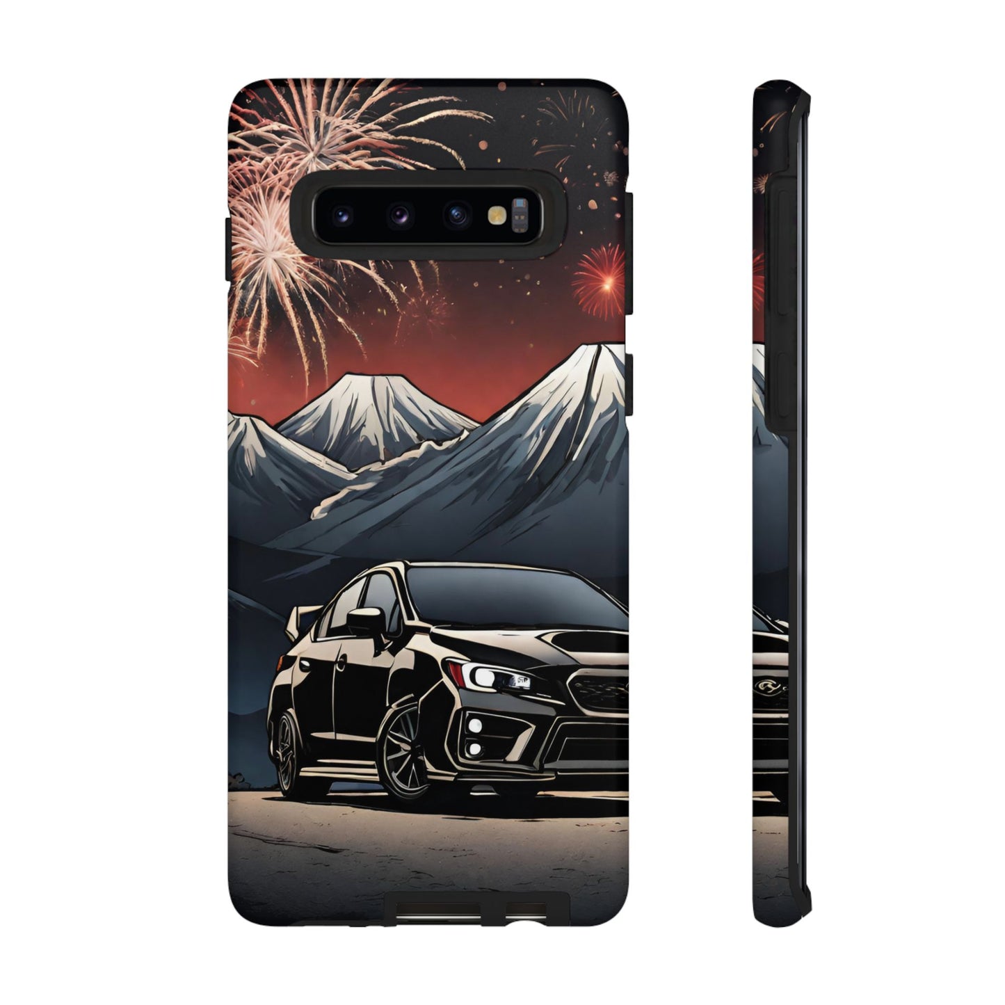 Subaru WRX/STI Fireworks-Dual Layer Ultra Tough Phone Case Samsung Galaxy S10 Matte Printify by The Night Shift Automotive Apparel