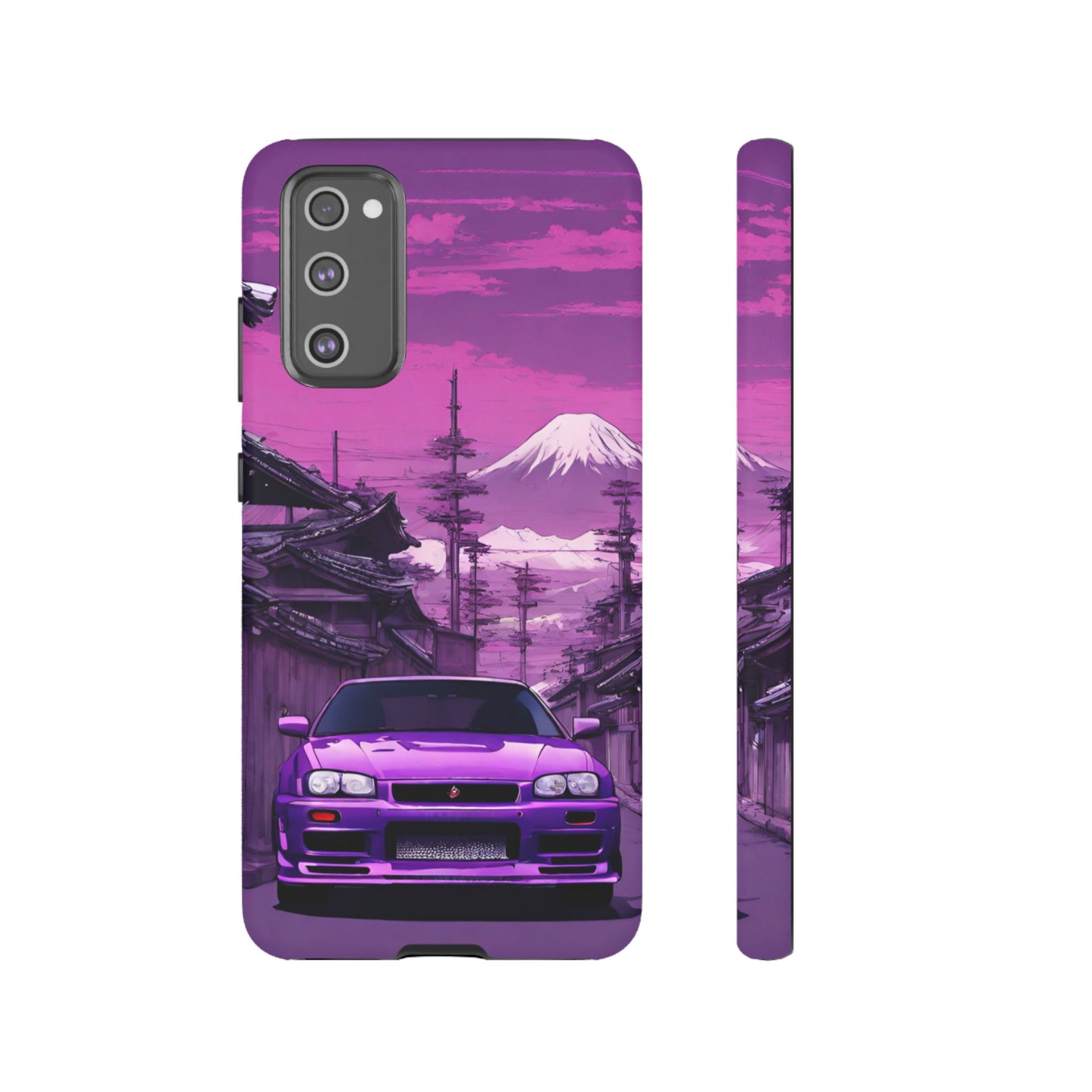 Nissan Skyline R34 Mt Fuji-Dual Layer Ultra Tough Phone Case Printify by The Night Shift Automotive Apparel