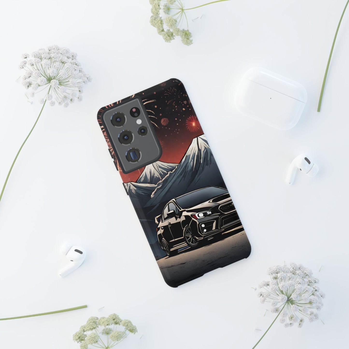 Subaru WRX/STI Fireworks-Dual Layer Ultra Tough Phone Case Printify by The Night Shift Automotive Apparel