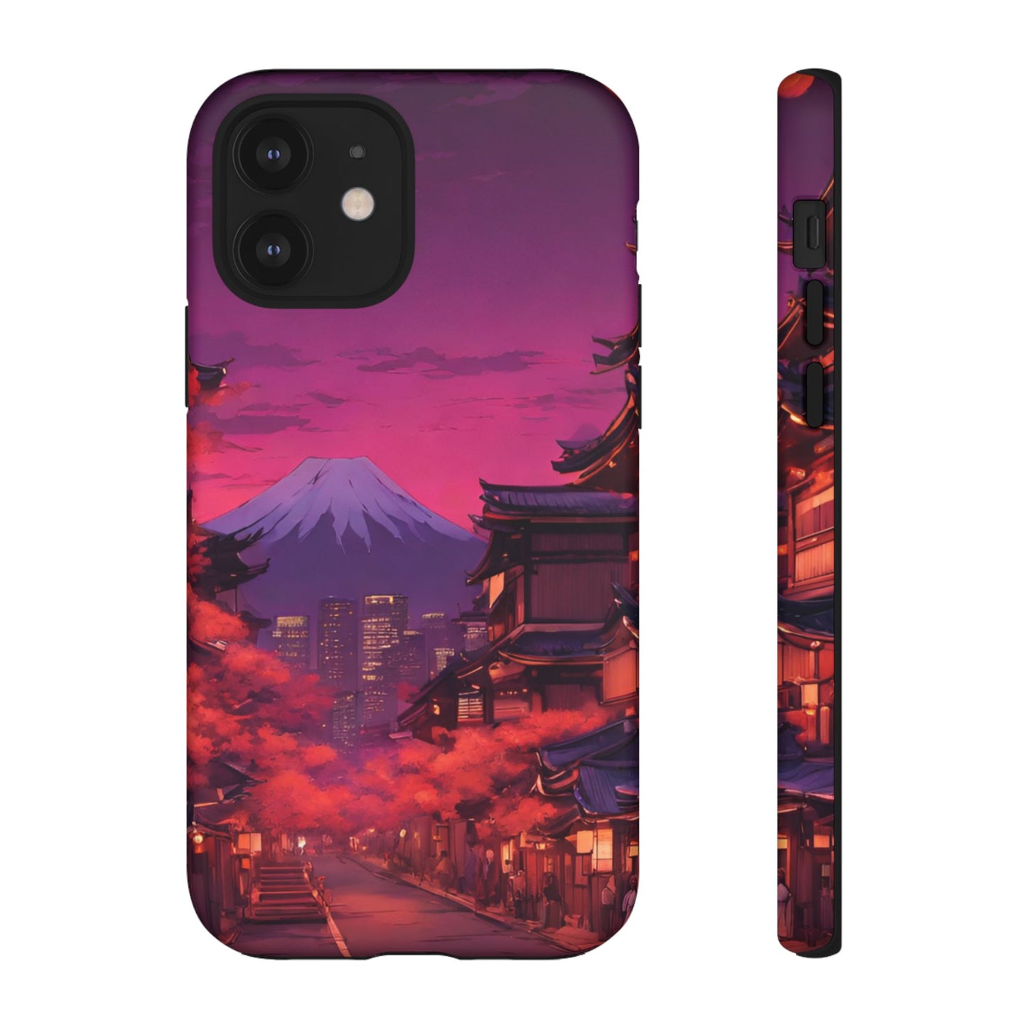 Traditional Japanese Village Countryside-Dual Layer Ultra Tough Phone Case iPhone 12 Matte Printify by The Night Shift Automotive Apparel