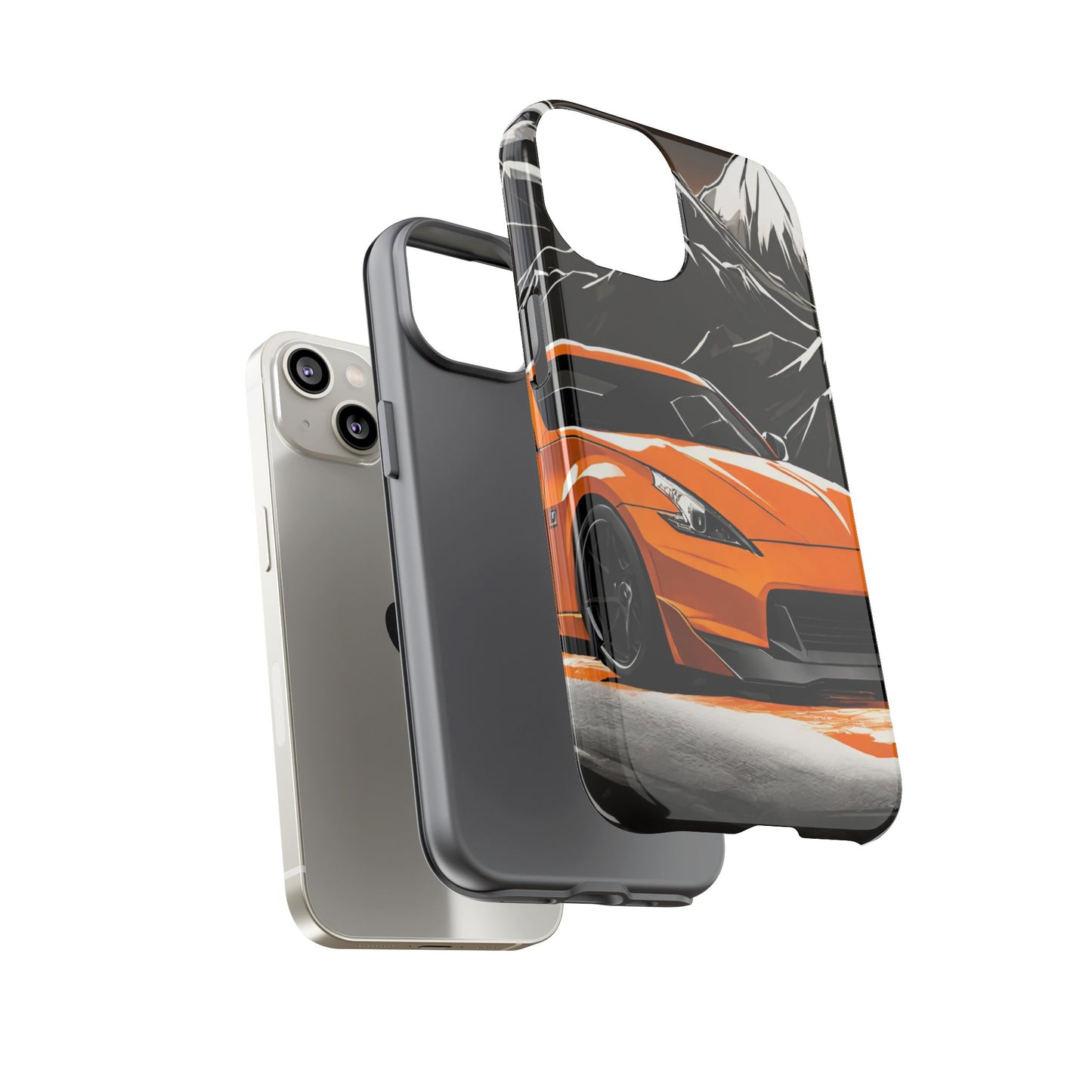Nissan 370Z Mt Fuji-Dual Layer Ultra Tough Phone Case Printify by The Night Shift Automotive Apparel