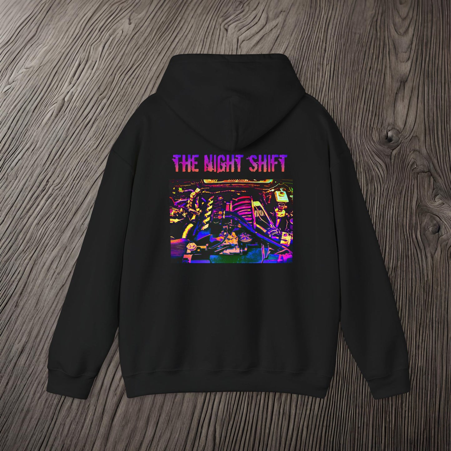 S50B32 Synthwave-Premium, Ultra Soft Unisex Hoodie Printify by The Night Shift Automotive Apparel