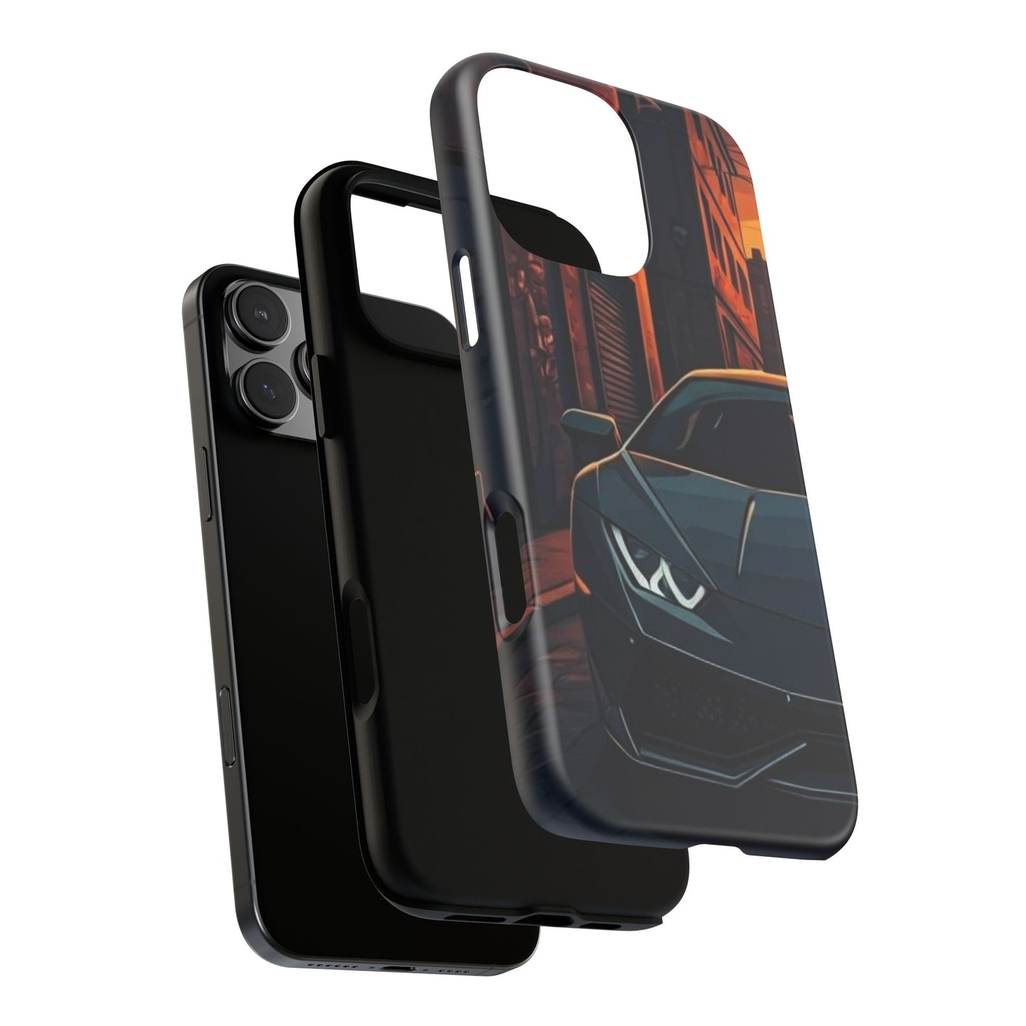 Lamborghini Huracan Street Life-Dual Layer Ultra Tough Phone Case Printify by The Night Shift Automotive Apparel