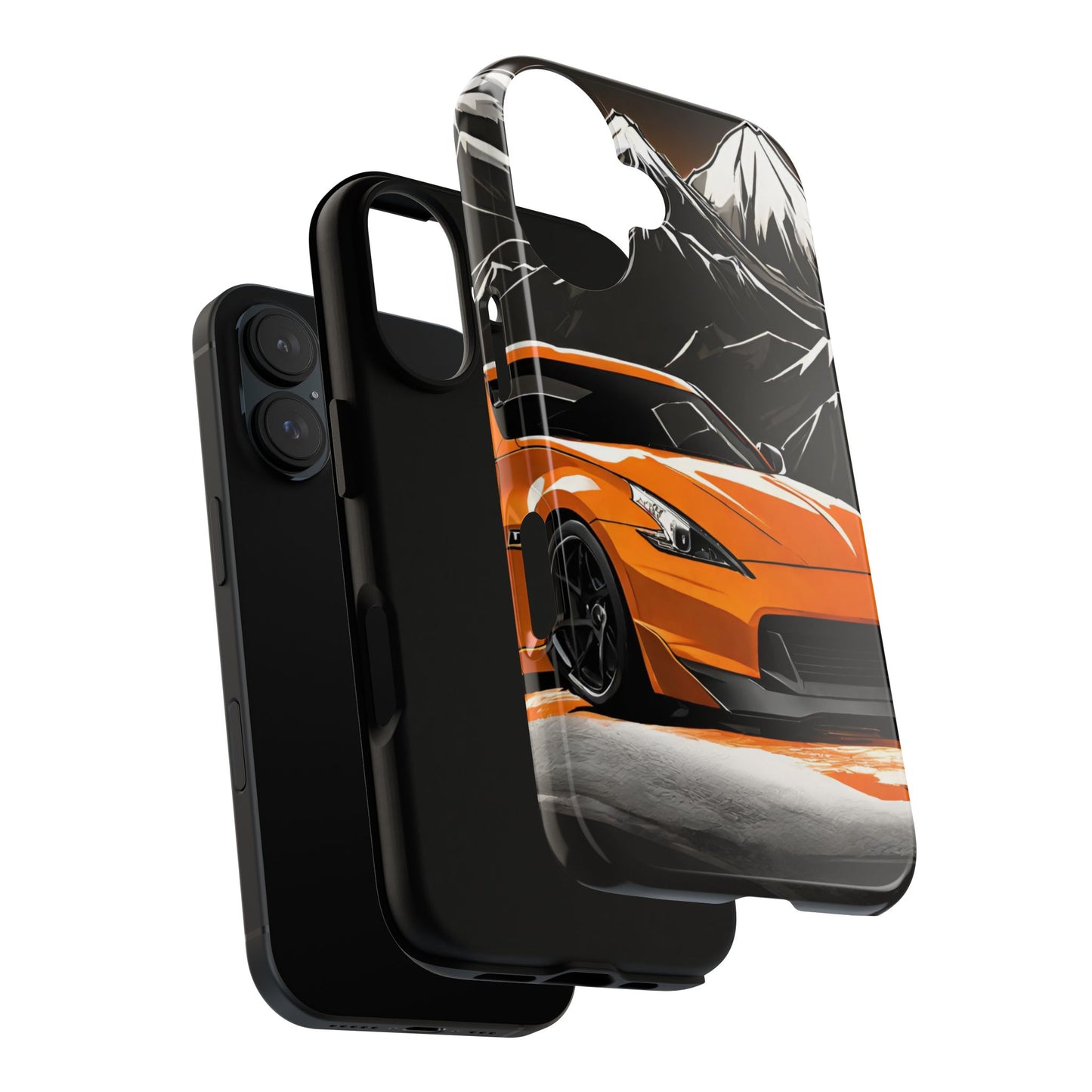 Nissan 370Z Mt Fuji-Dual Layer Ultra Tough Phone Case Printify by The Night Shift Automotive Apparel
