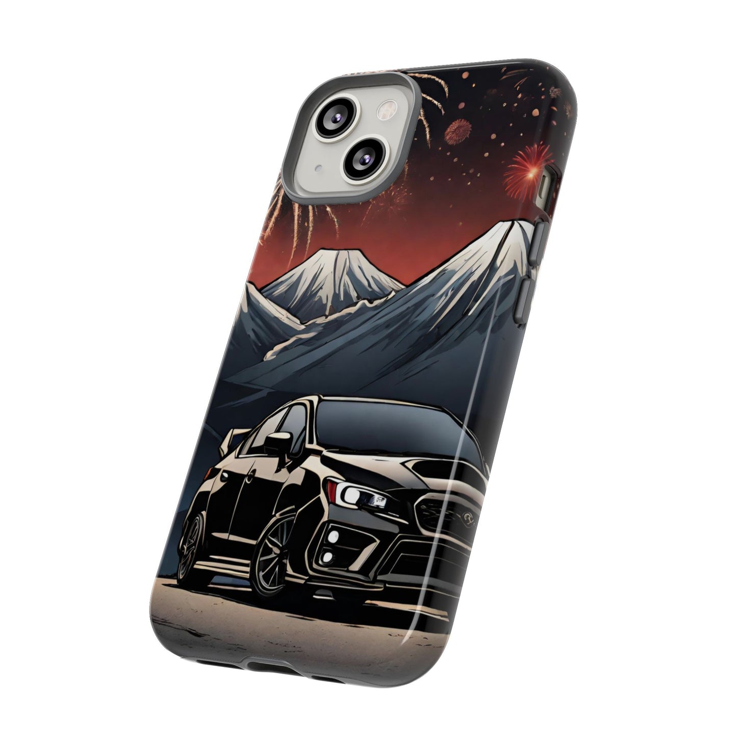 Subaru WRX/STI Fireworks-Dual Layer Ultra Tough Phone Case Printify by The Night Shift Automotive Apparel