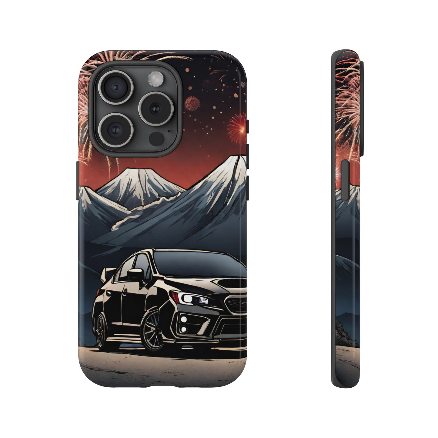 Subaru WRX/STI Fireworks-Dual Layer Ultra Tough Phone Case Printify by The Night Shift Automotive Apparel
