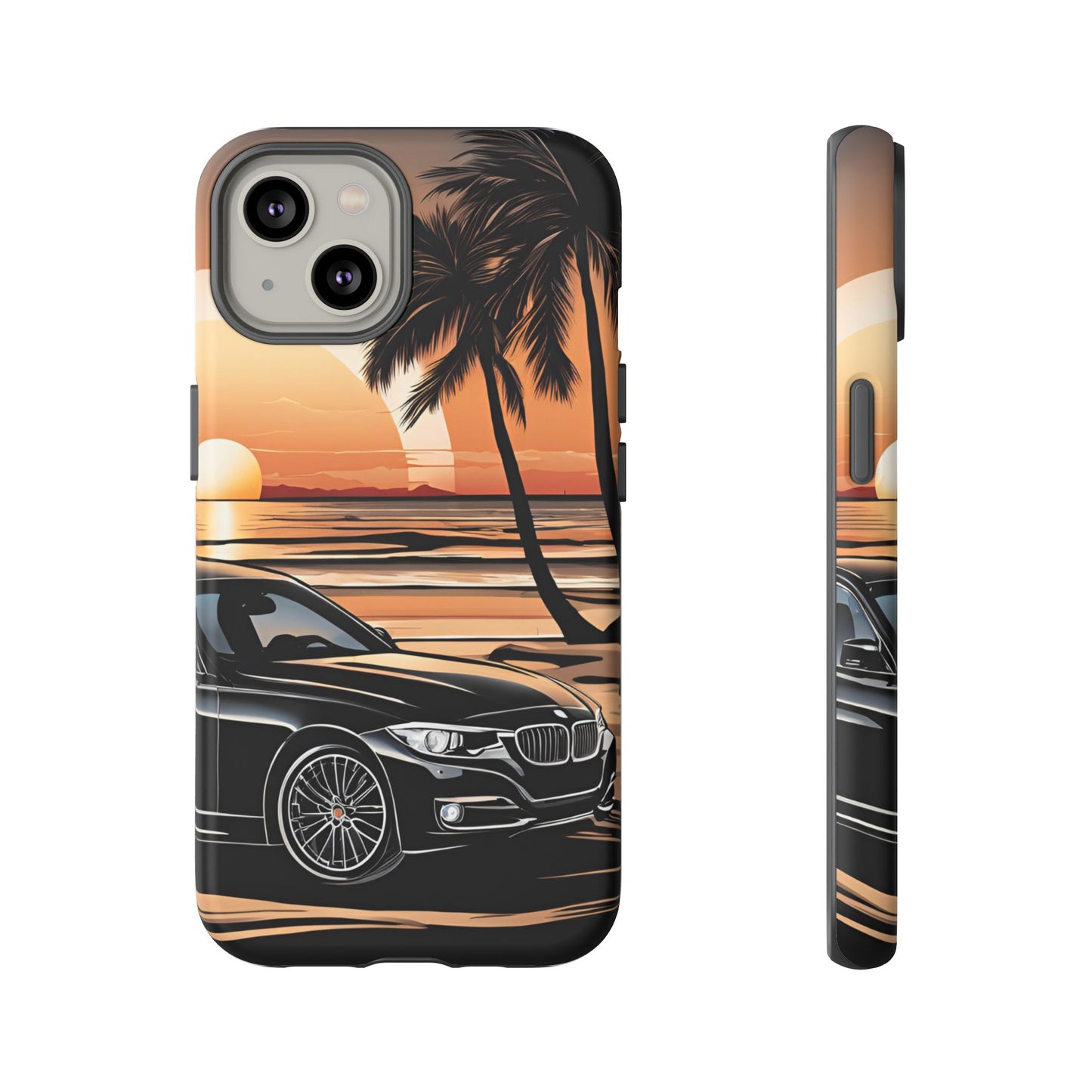 BMW Sunset On The Beach-Dual Layer Ultra Tough Phone Case Printify by The Night Shift Automotive Apparel