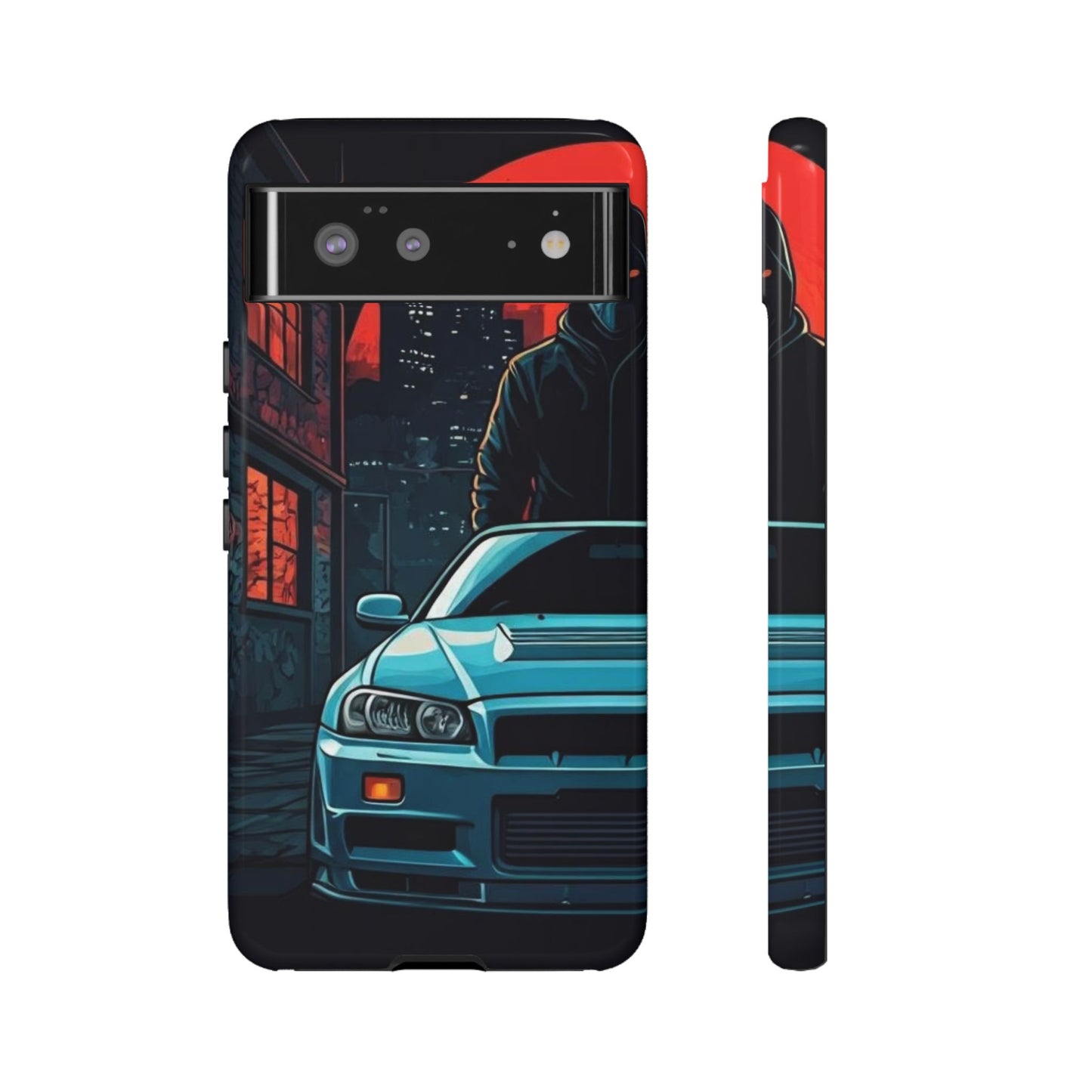 Nissan Skyline R34 Street Life-Dual Layer Ultra Tough Phone Case Printify by The Night Shift Automotive Apparel