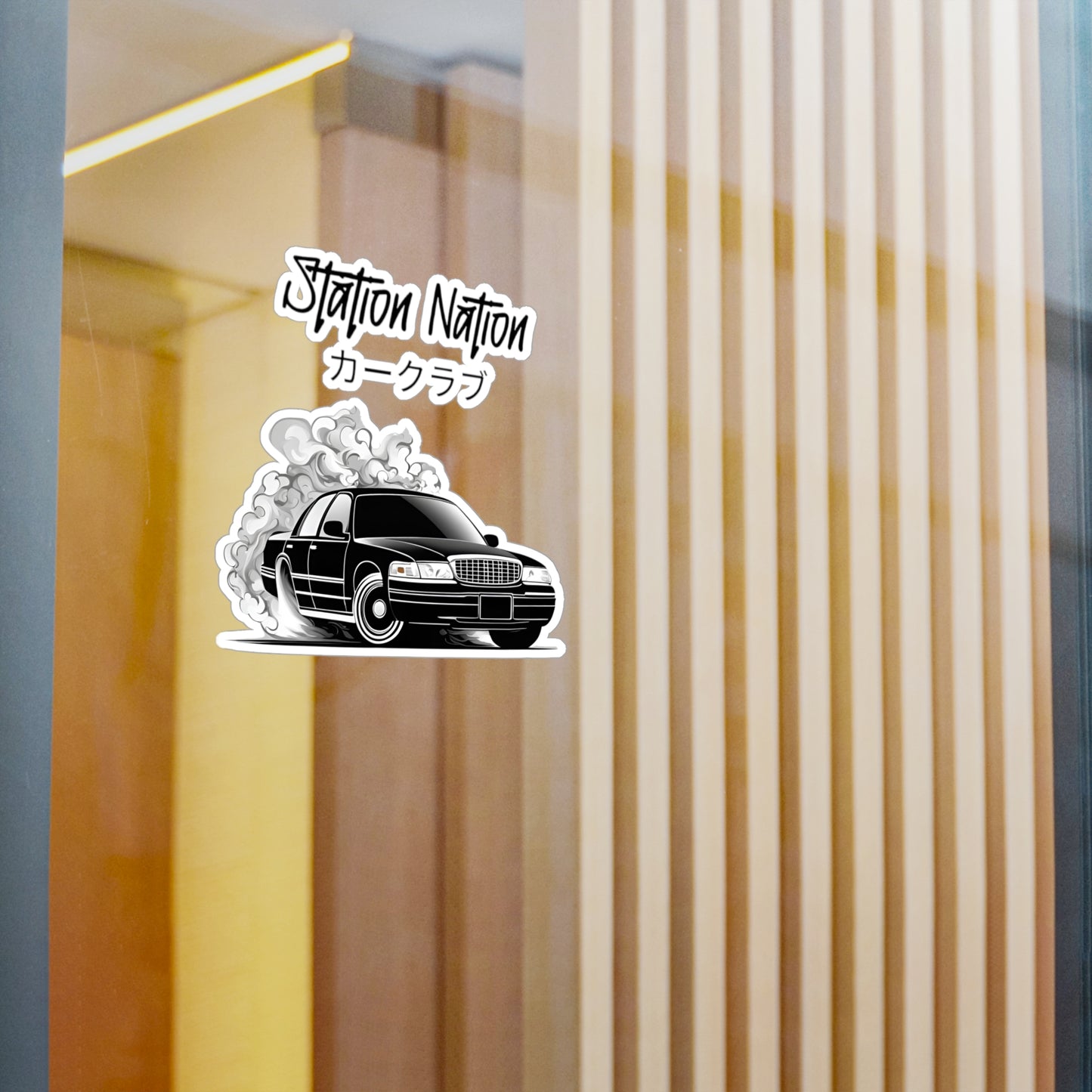 Kiss-Cut Vinyl Decals Printify by The Night Shift Automotive Apparel