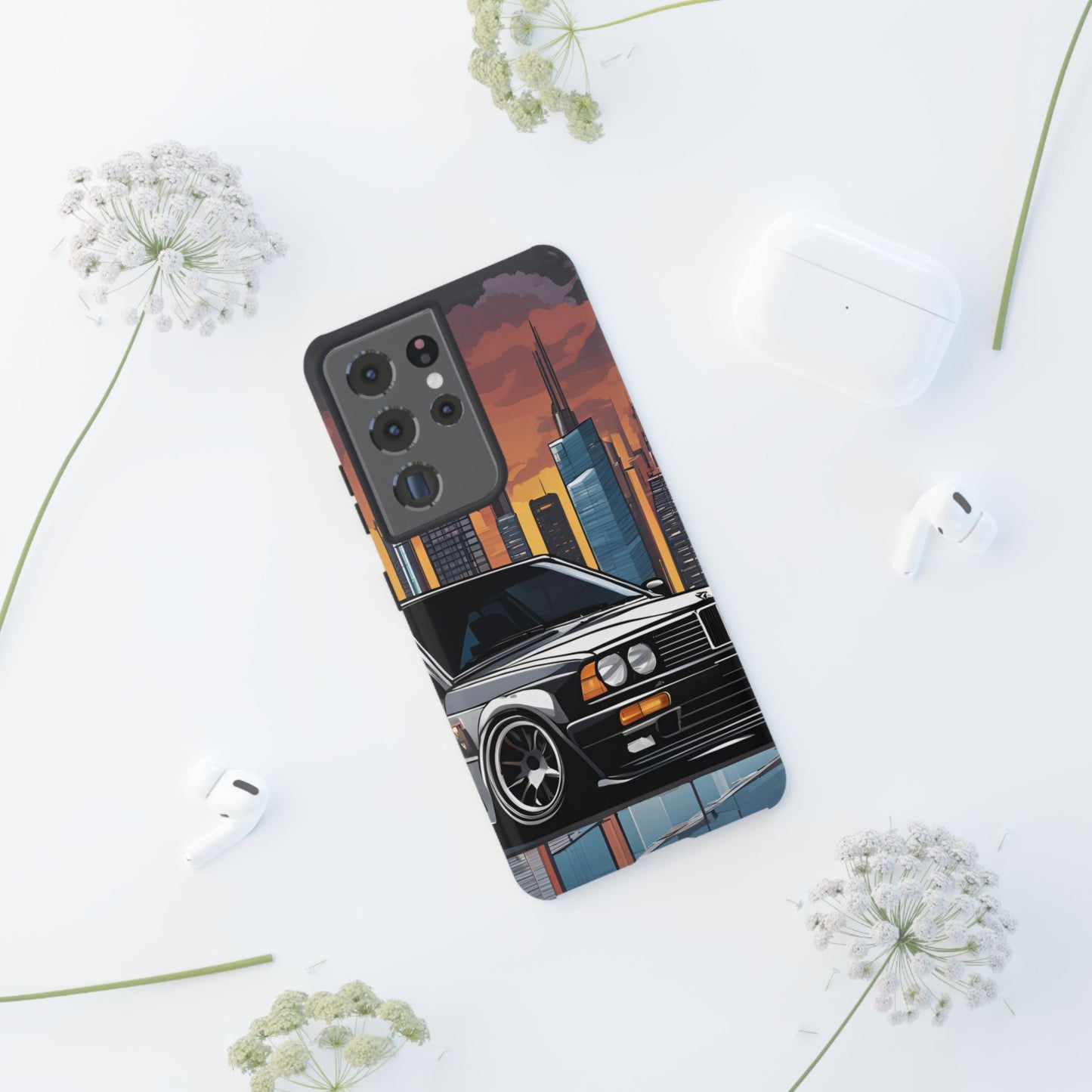 BMW E30 M3-Dual Layer Ultra Tough Phone Case Printify by The Night Shift Automotive Apparel