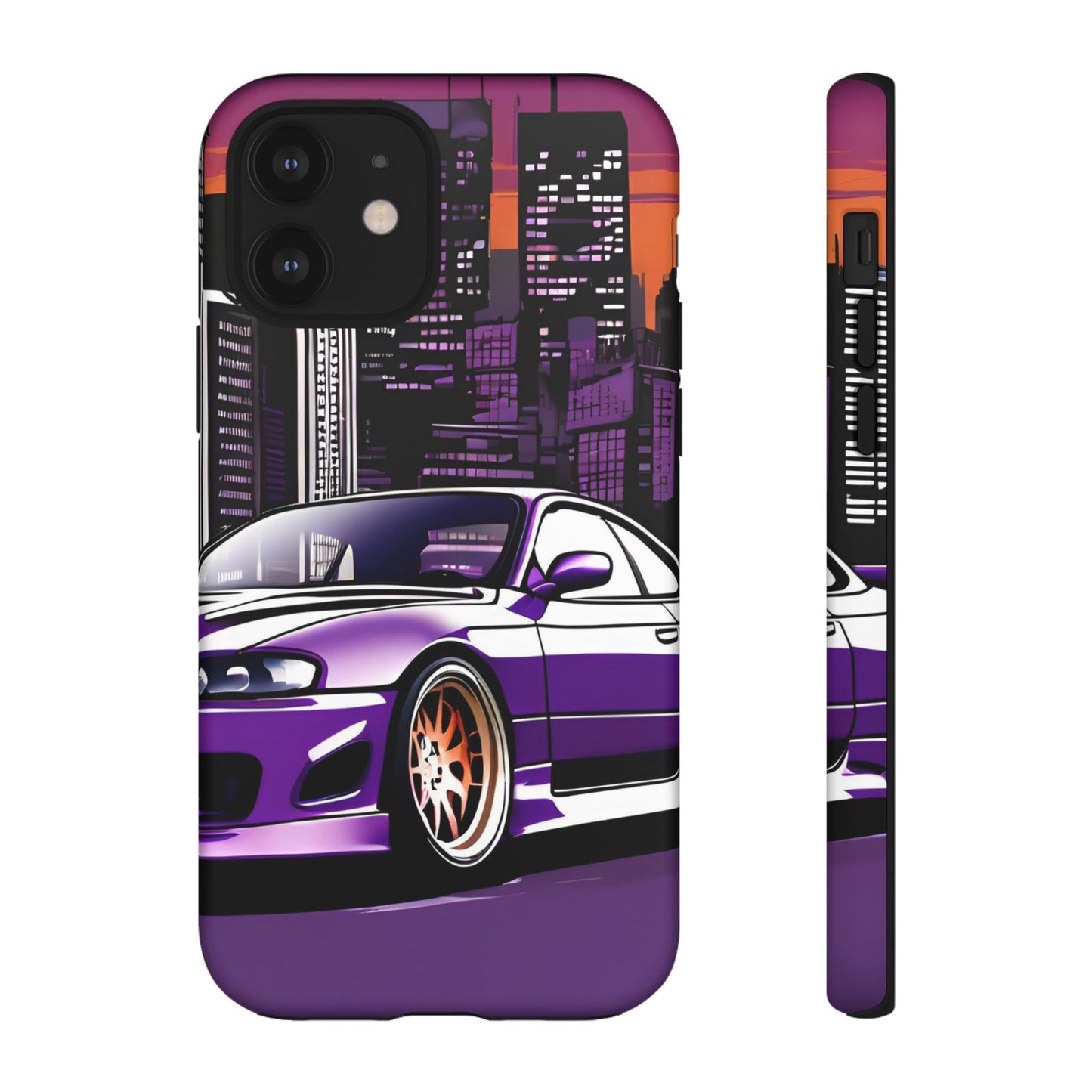 Nissan 240sx S15-Dual Layer Ultra Tough Phone Case iPhone 12 Matte Printify by The Night Shift Automotive Apparel