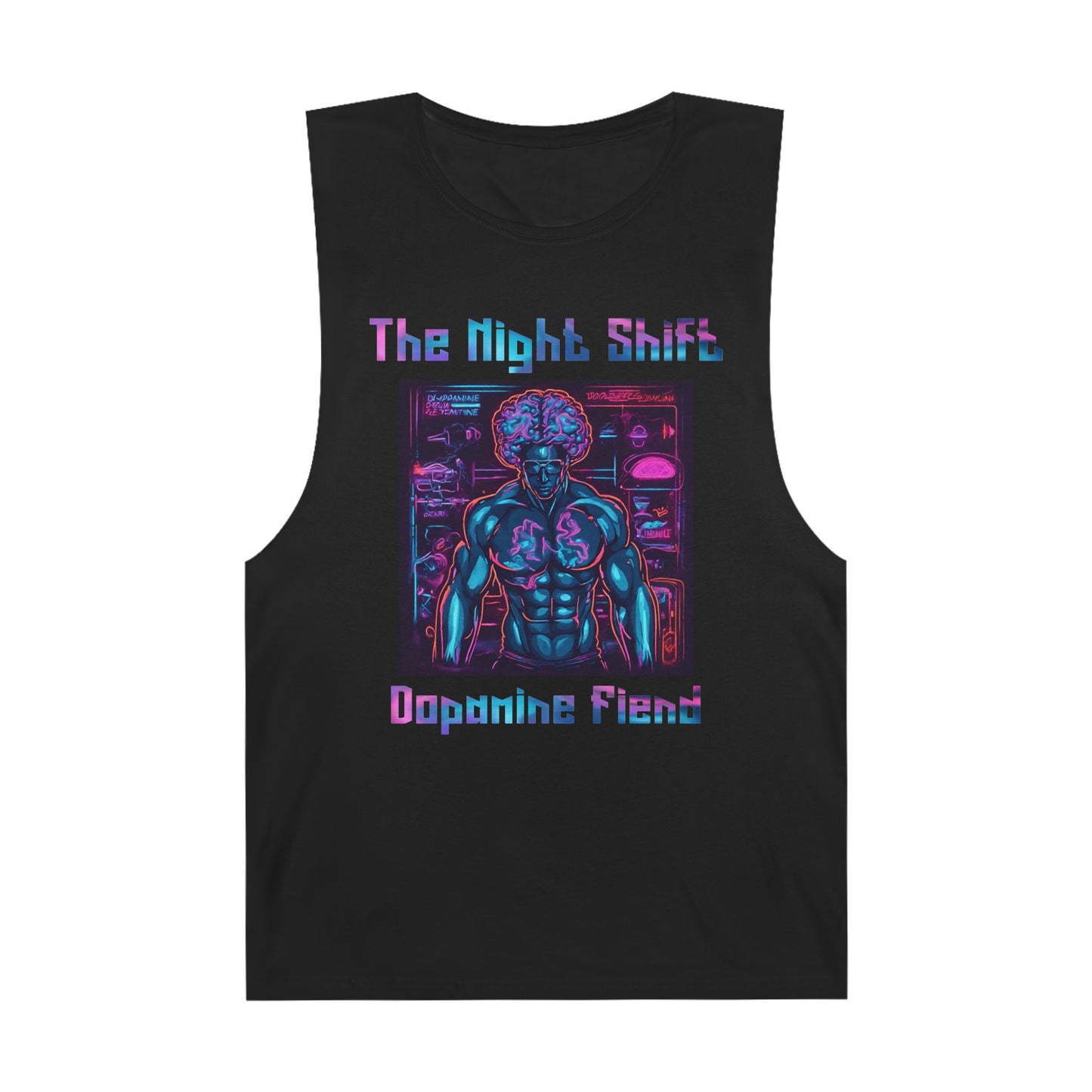Dopamine Fiend - Premium Unisex Barnard Tank Top Black Printify by The Night Shift Automotive Apparel