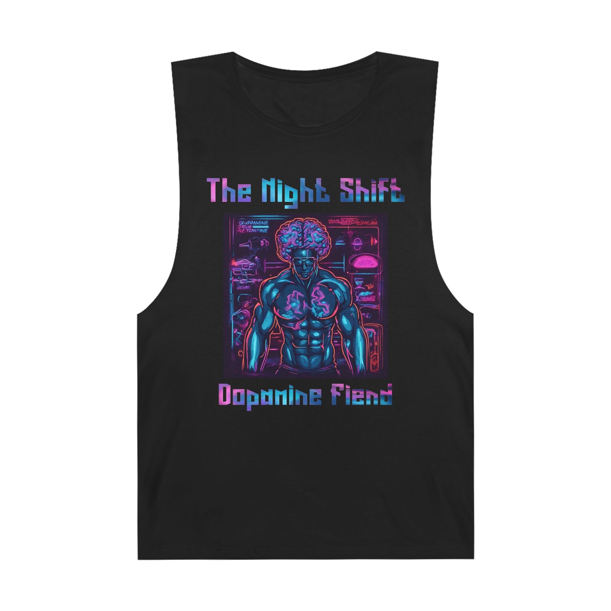 Dopamine Fiend - Premium Unisex Barnard Tank Top Black Printify by The Night Shift Automotive Apparel