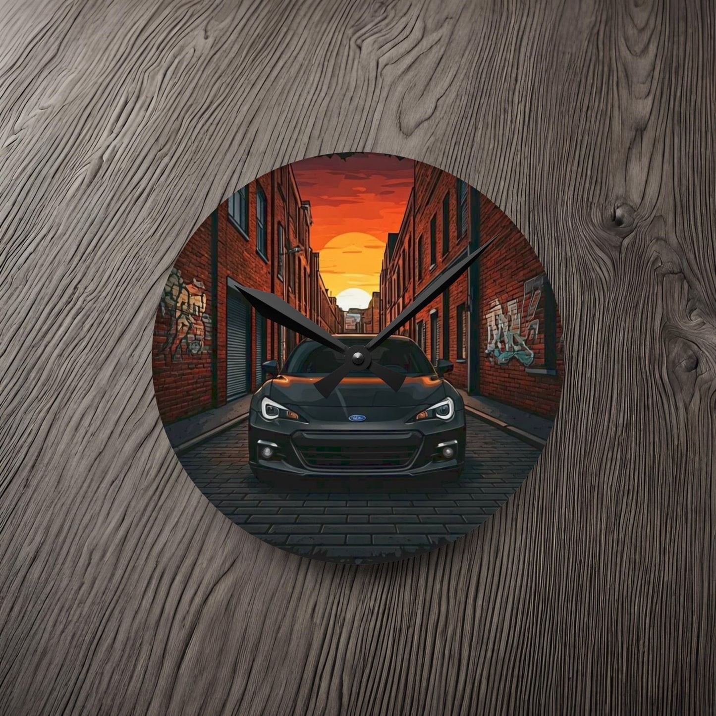 Subaru BRZ Street Life-Acrylic Wall Clock