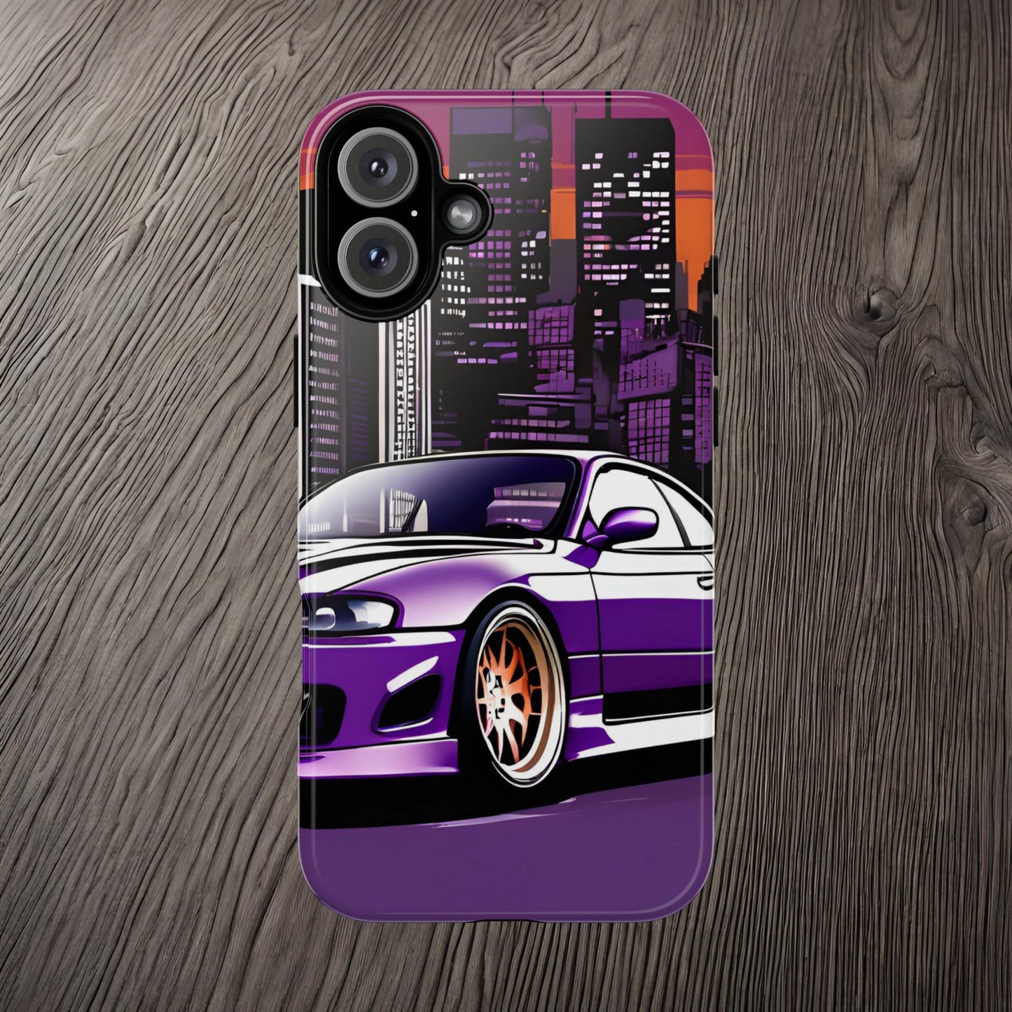 Nissan 240sx S15-Dual Layer Ultra Tough Phone Case iPhone 16 Plus Glossy Printify by The Night Shift Automotive Apparel
